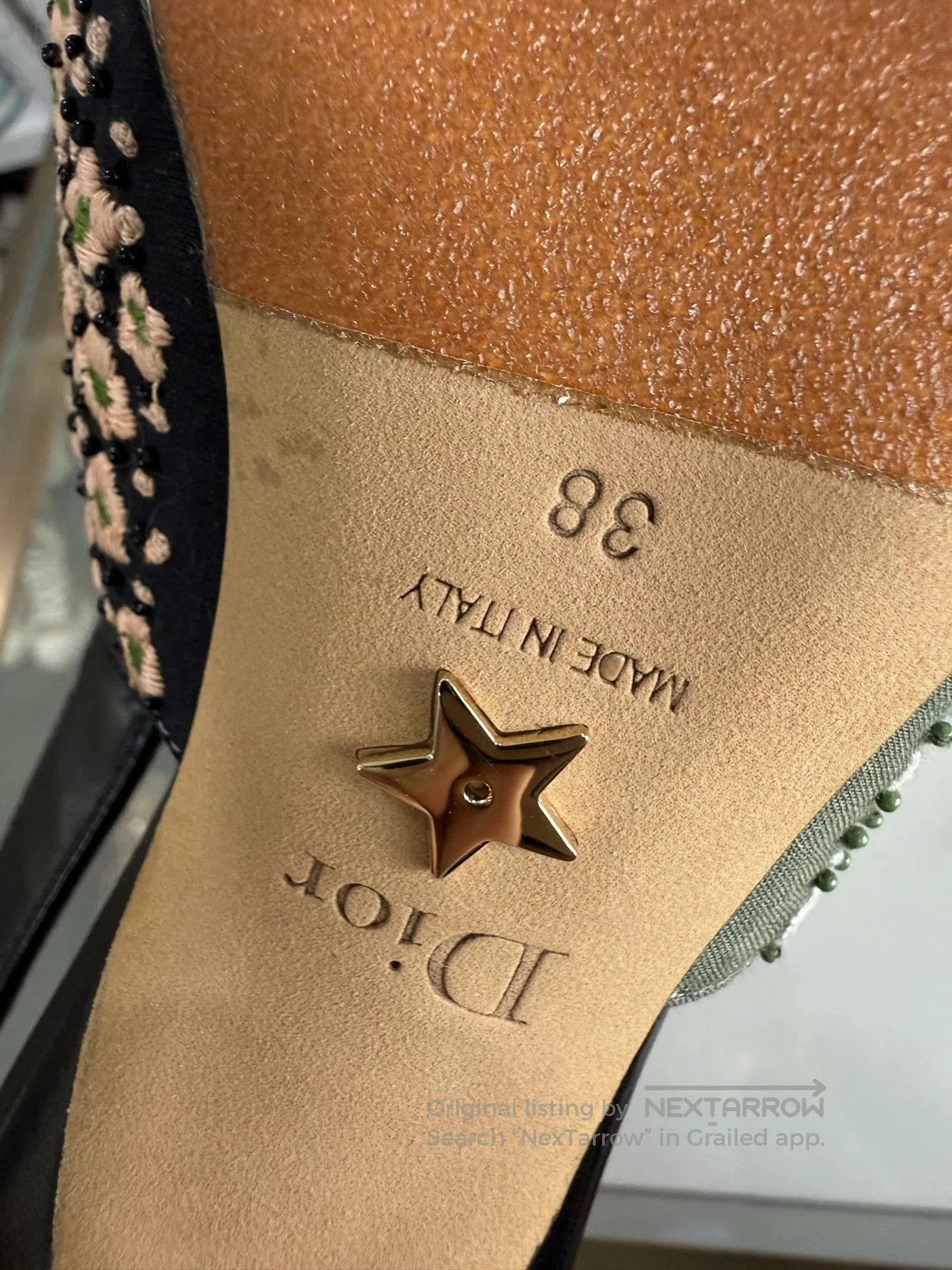 Dior Dior Floral Embroidery Low. Size US 5 / IT 35 - 5 Thumbnail