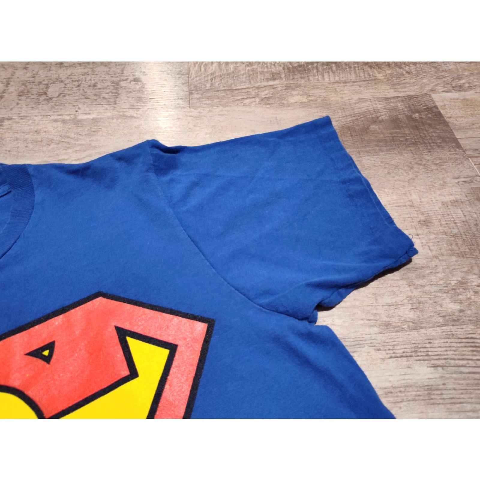 Vintage VINTAGE Warner Bros Superman Big Logo Shirt Mens Large Blue Adult Large Cotton Crew Neck Short Sleeve VGUC Size US L / EU 52-54 / 3 - 5 Thumbnail