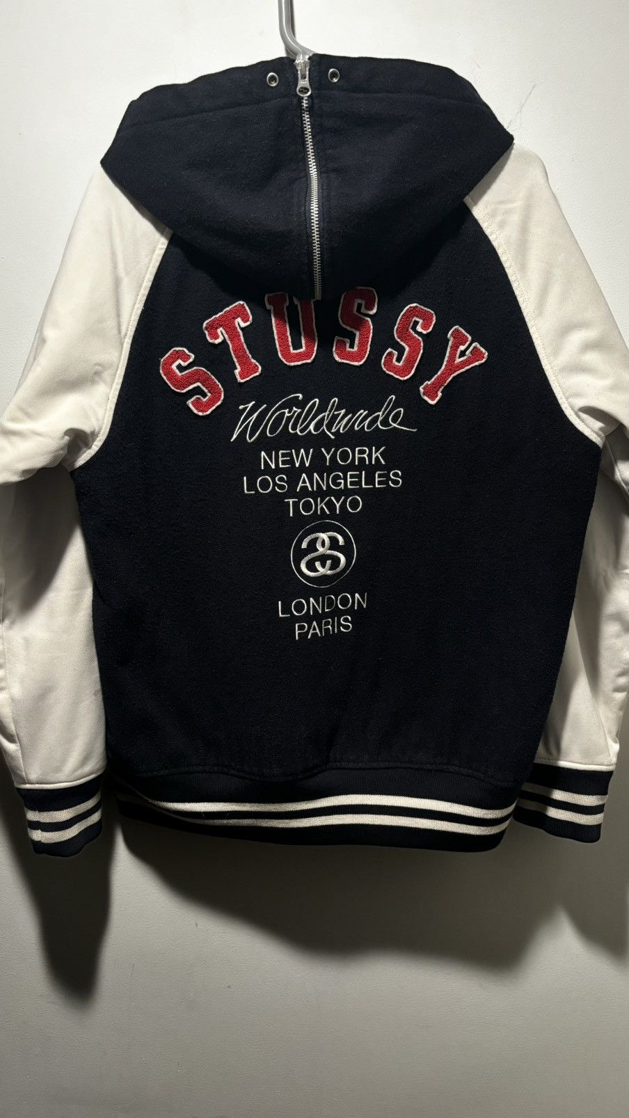 Stussy Rare Stussy Big Logo Varsity Jacket Size US M / EU 48-50 / 2 - 2 Thumbnail