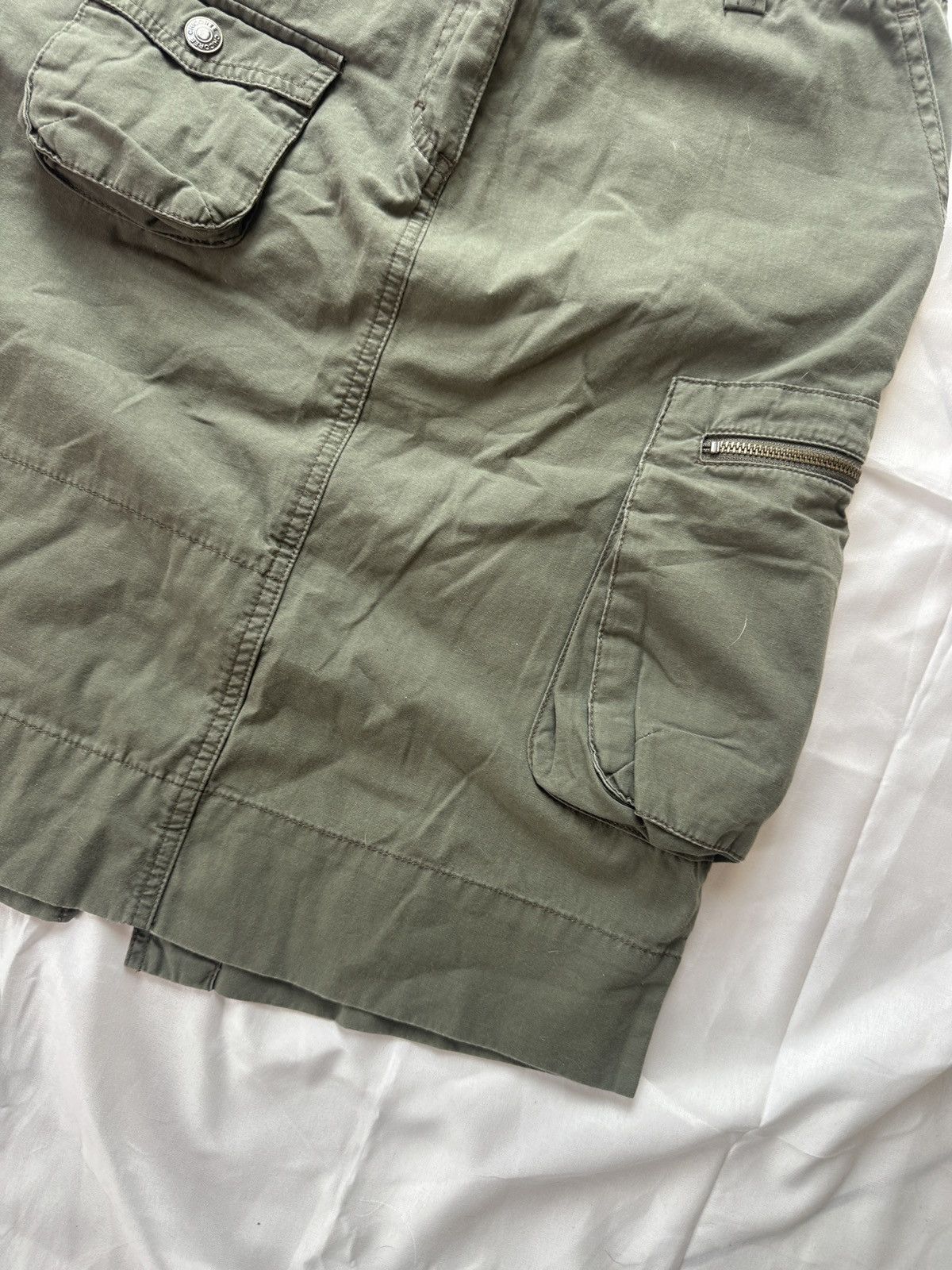 If Six Was Nine Diesel Style Vintage Military Cargo Y2K Skirt Size 29" - 4 Thumbnail