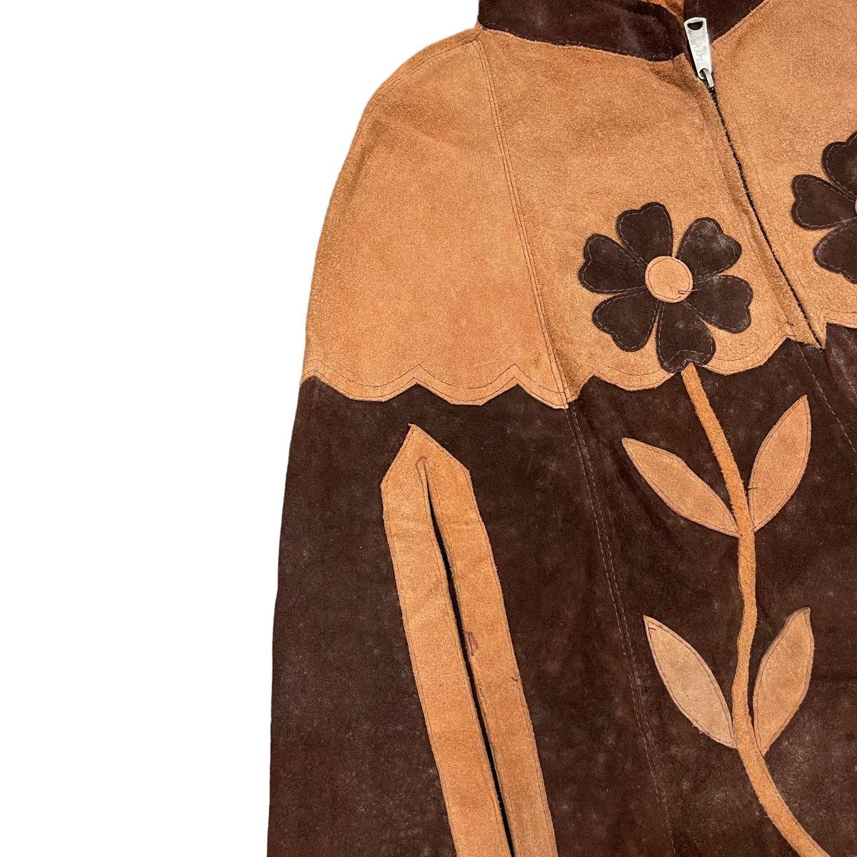 Native × Vintage RARE Vintage Genuine Leather Zipper Poncho Size L / US 10 / IT 46 - 4 Thumbnail