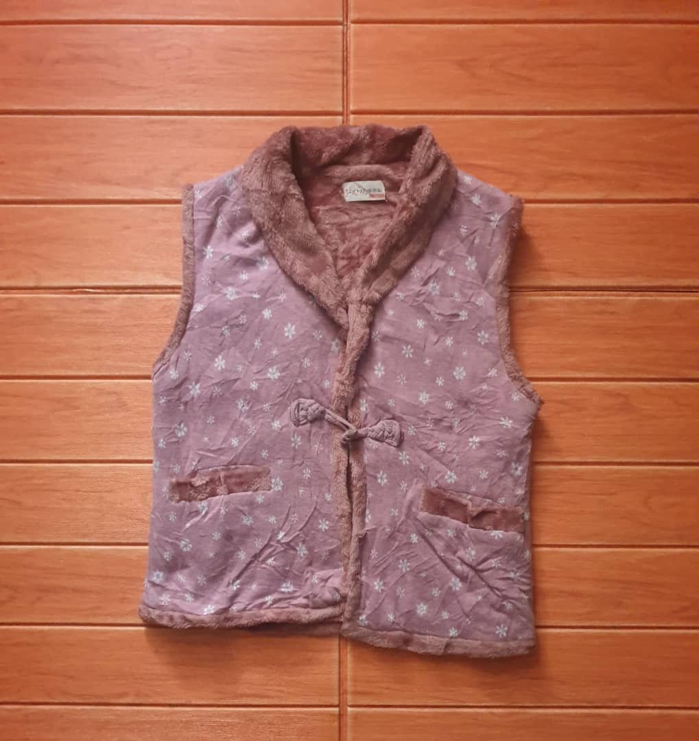 Japanese Brand Winter Season Pink Colour Abstract Vest Size US M / EU 48-50 / 2 - 1 Thumbnail