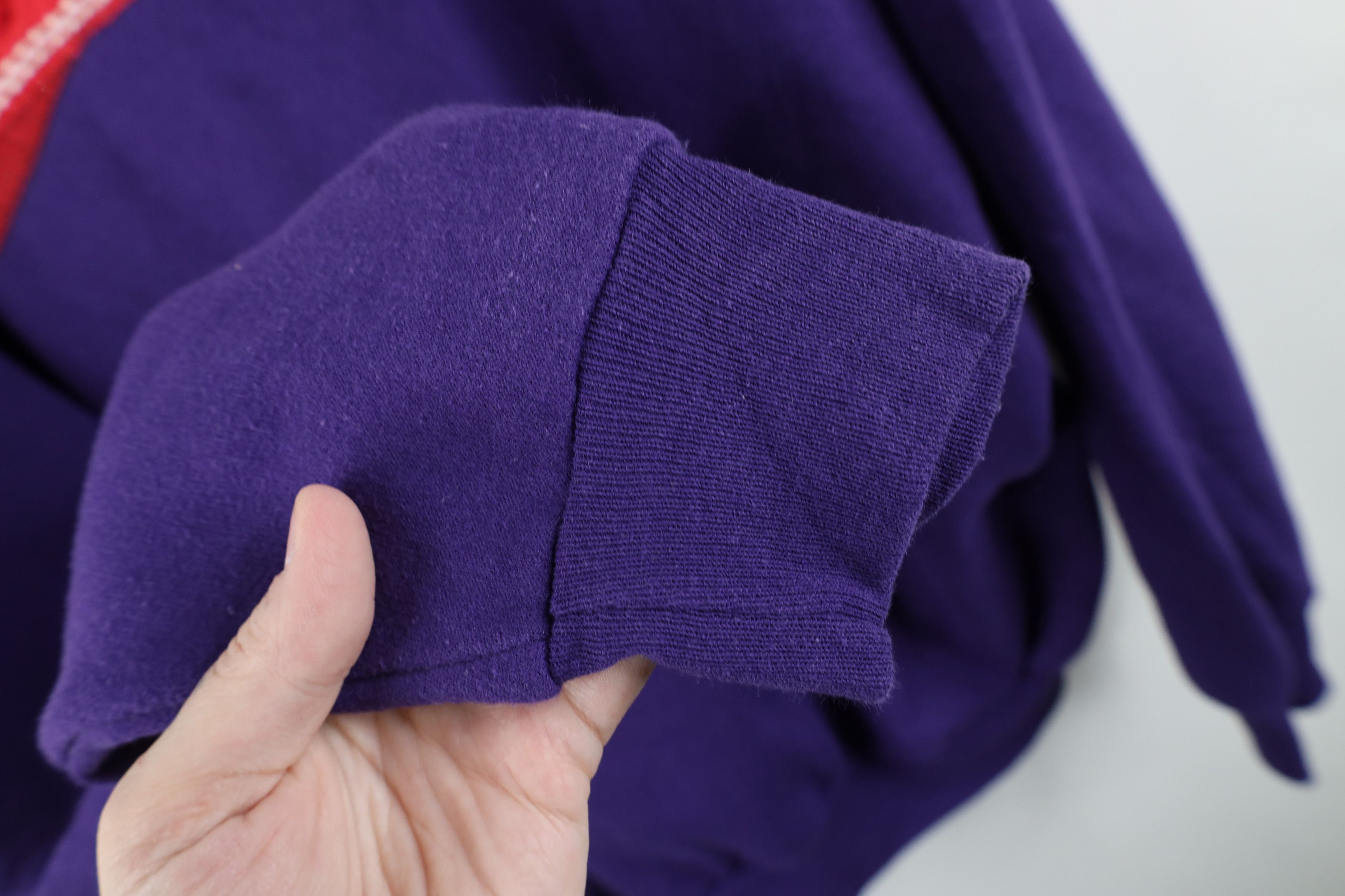 Vintage Vintage 90s Streetwear Head Layered Sweatshirt Purple Size XXL / US 16-18 / IT 52-54 - 9 Thumbnail