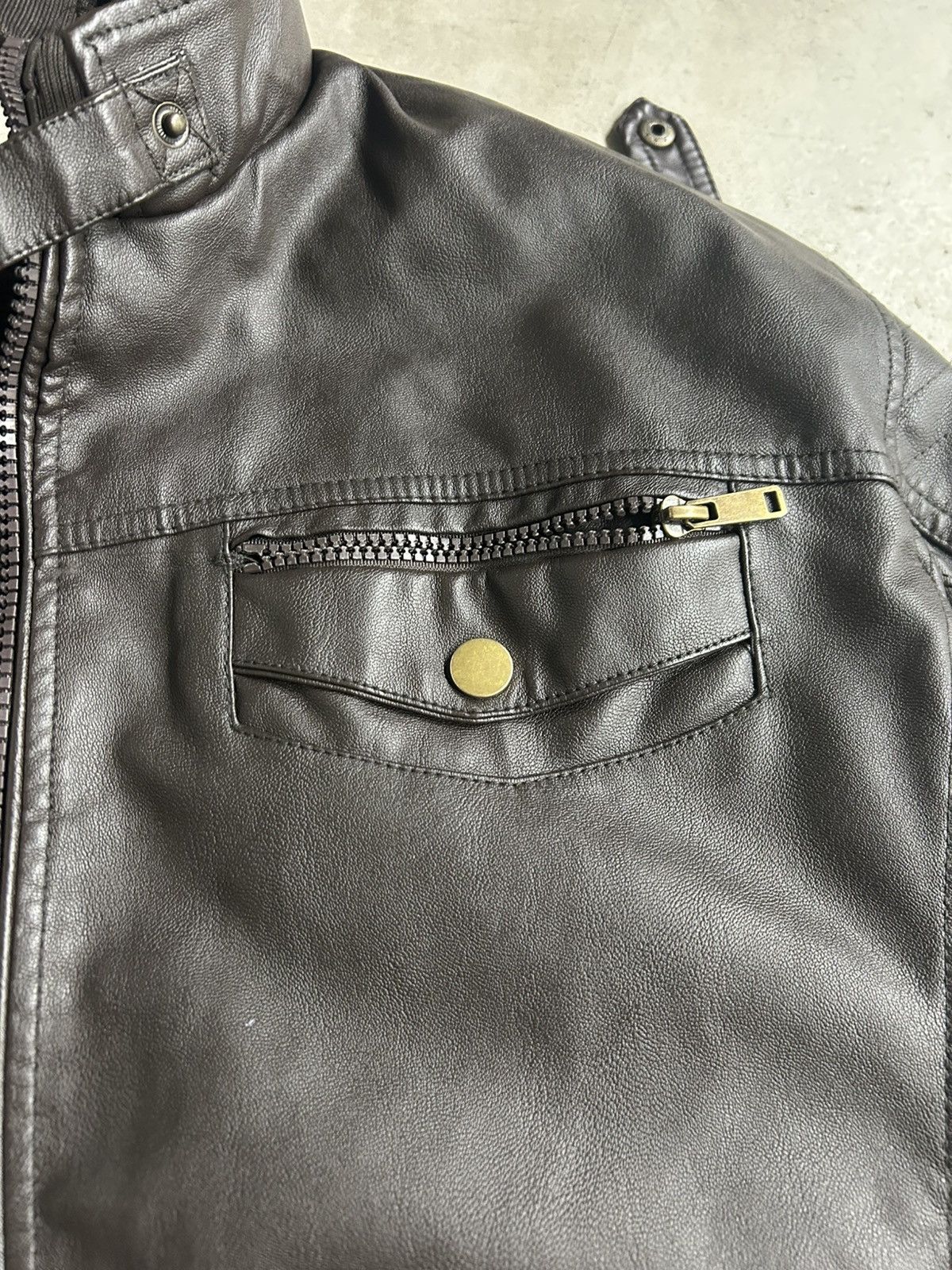 Other Vintage Brown Chor Clothing Leather Jacket Size US XXL / EU 58 / 5 - 4 Thumbnail