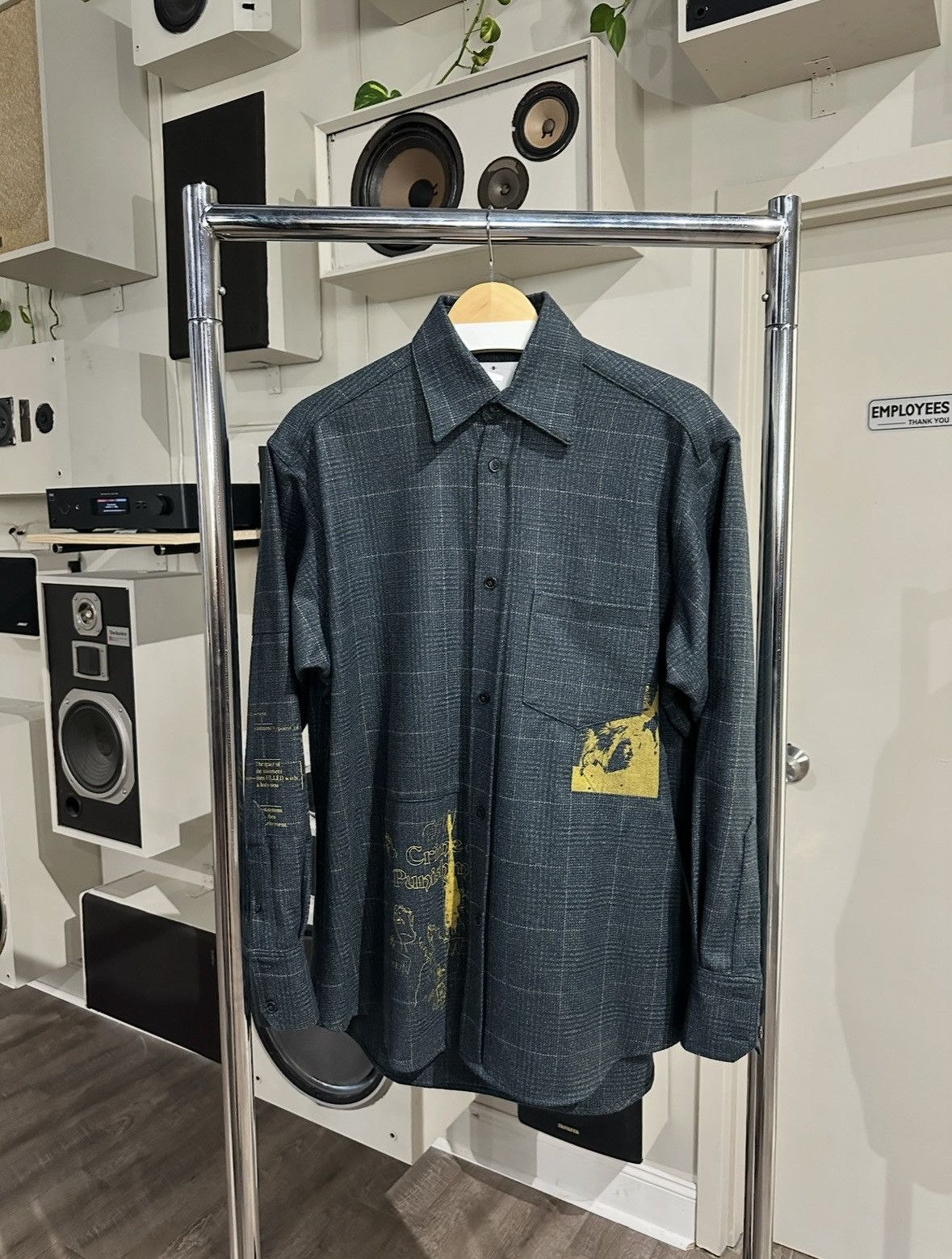 Enfants Riches Deprimes ERD Navy Flannel Button Up Size Medium Size US M / EU 48-50 / 2 - 1 Thumbnail