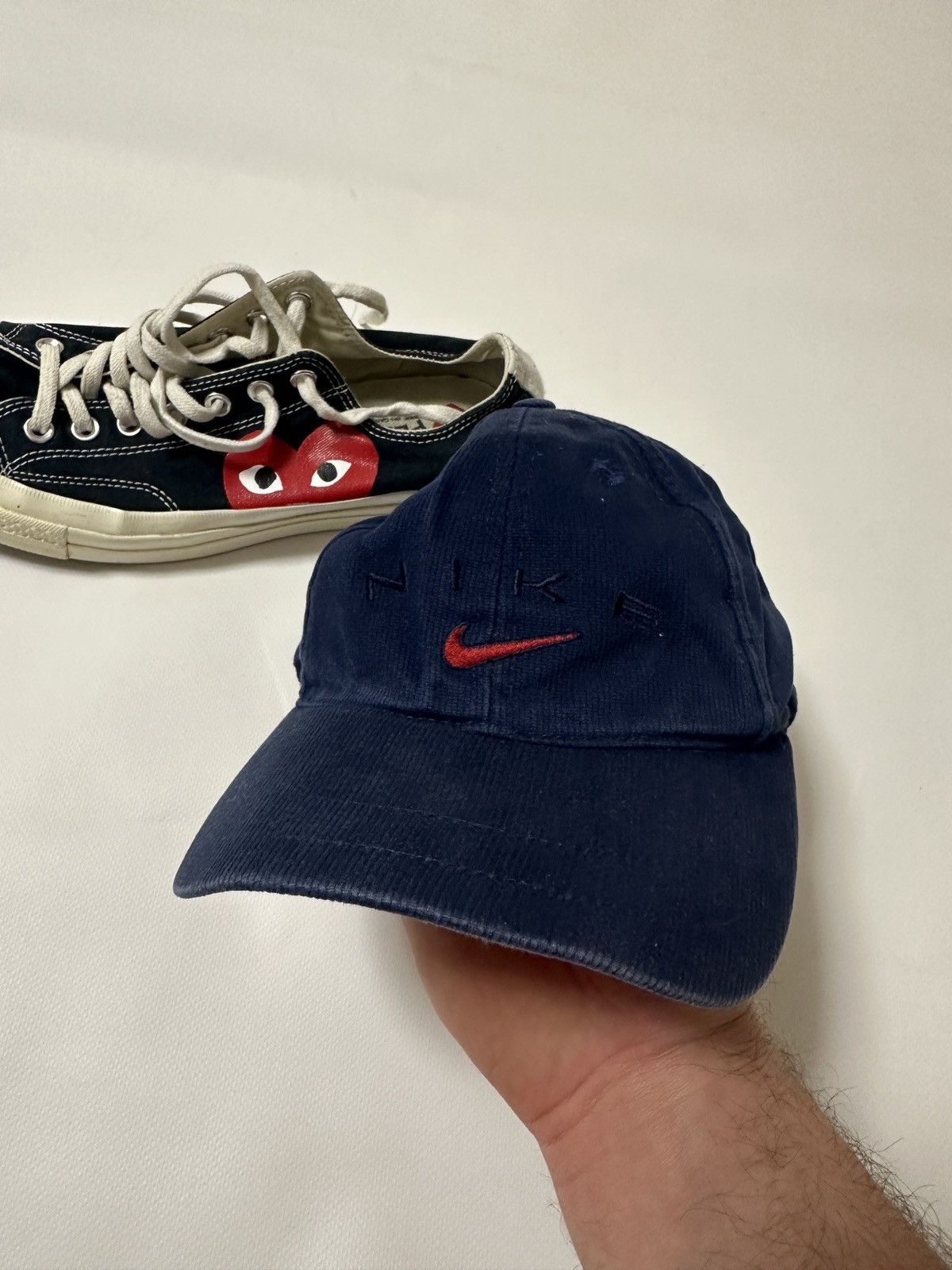Nike × Vintage Nike Vintage 90s Big Logo Cap Size ONE SIZE - 1 Thumbnail
