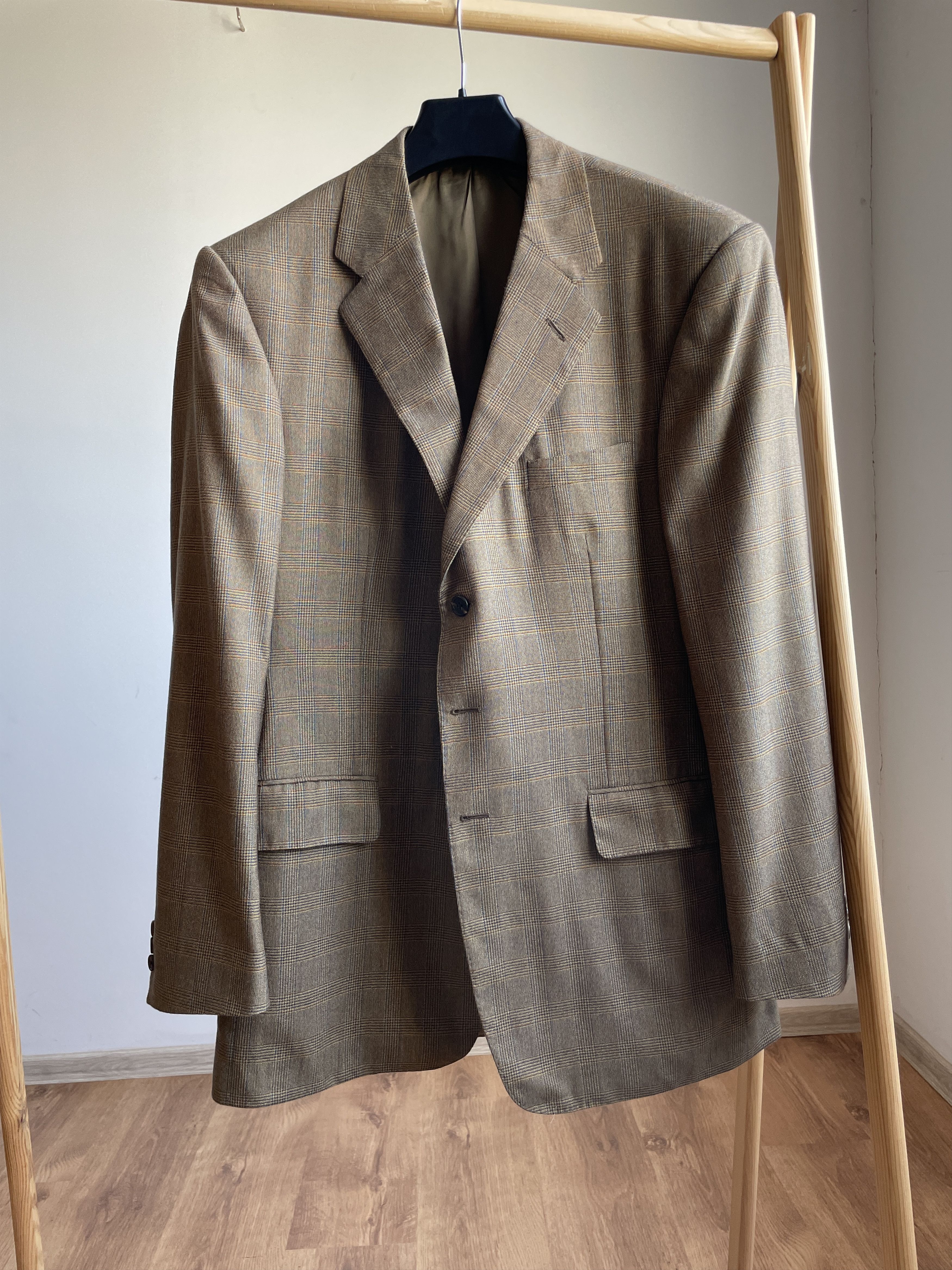 Chester Barrie Chester Barrie Savile Row Saksley Pure Cashmere Plaid Blazer Size 42L - 1 Thumbnail