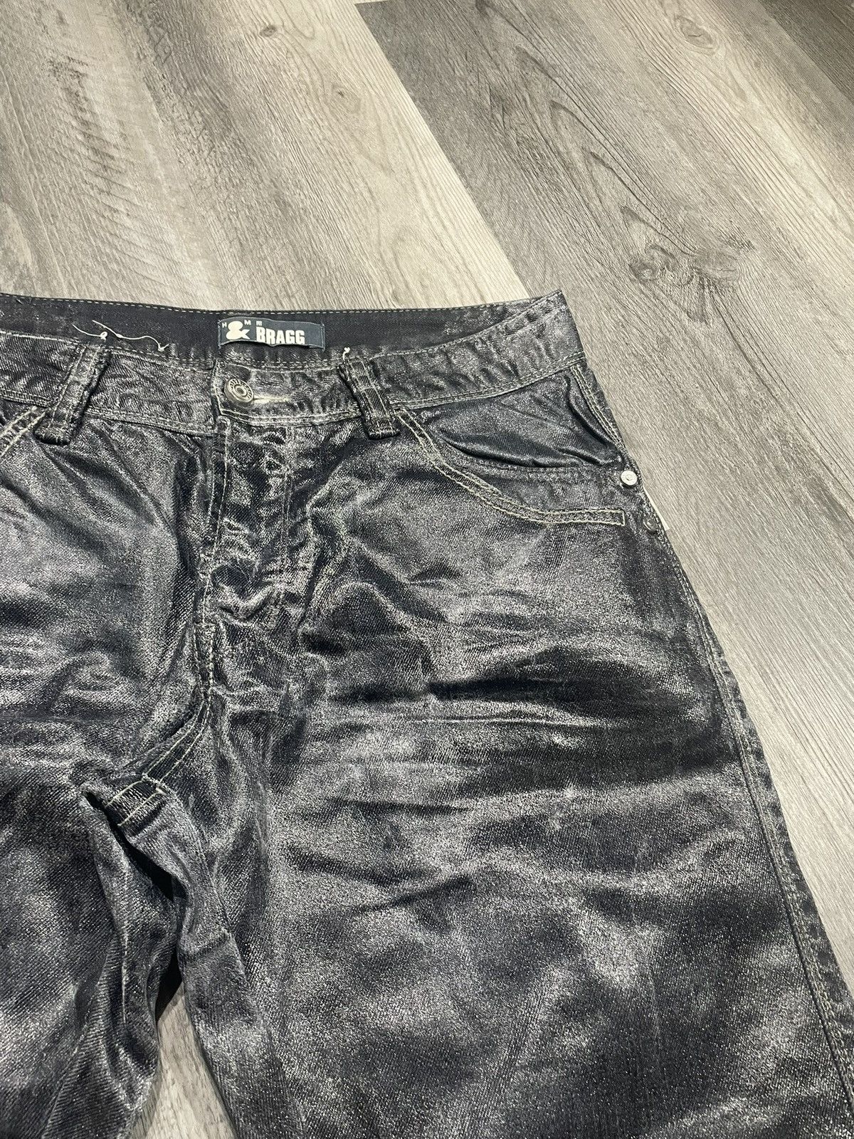 Other X3rly Custom “Gore-Tex Gloss” Waxed Jeans Size US 33 - 5 Thumbnail