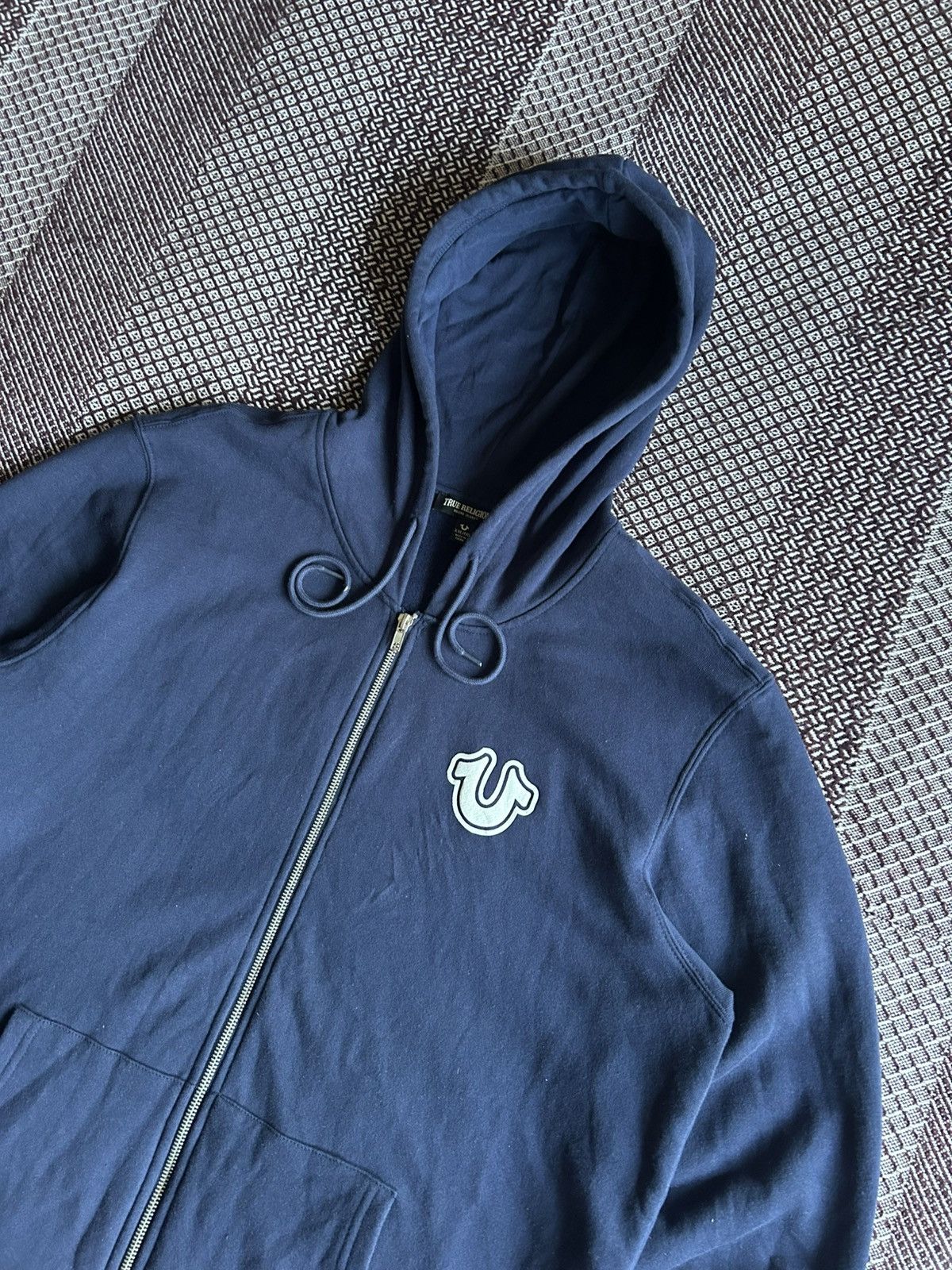 True Religion Vintage True Religion Big Logo Hoodie Zip Up Japan Size US XXL / EU 58 / 5 - 10 Thumbnail