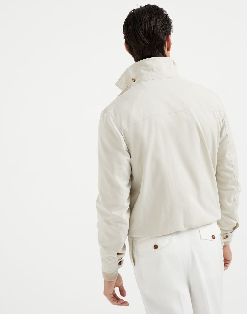 Brunello Cucinelli o1w1db10825 Jacket Water Resistant in White Size US L / EU 52-54 / 3 - 5 Thumbnail