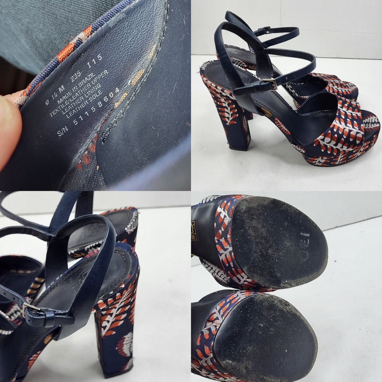 Tory Burch Tory Burch Strappy Womens Solana Jacquard Platform Sandals Block Heel Women Size Size US 10 / IT 40 - 8 Thumbnail