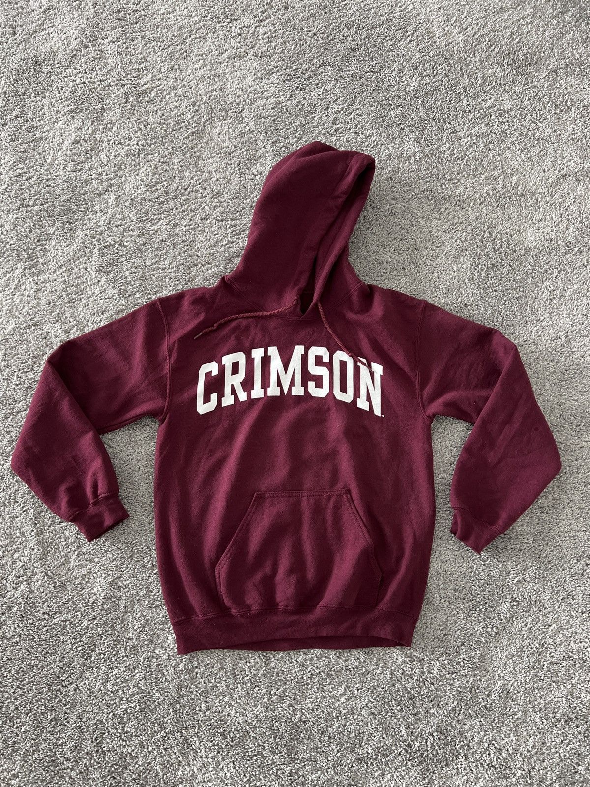 Vintage Crimson Hoodie Size US S / EU 44-46 / 1 - 1 Thumbnail