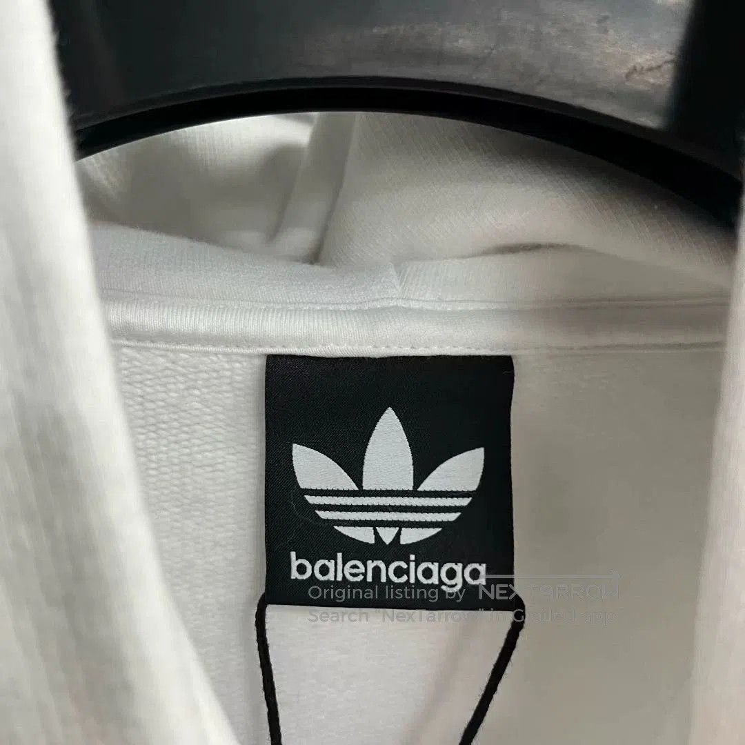 Balenciaga balenciaga white logo print hoodie sweatshirt. Size US M / EU 48-50 / 2 - 3 Thumbnail