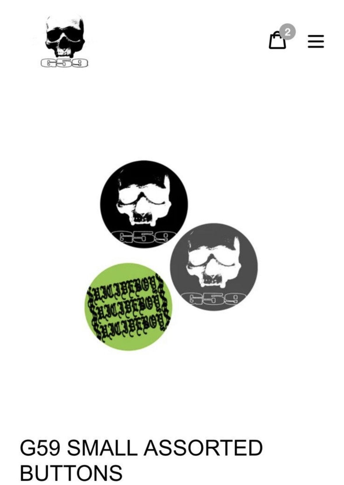 G59 Records G59 Small Assorted Buttons Size ONE SIZE - 2 Thumbnail