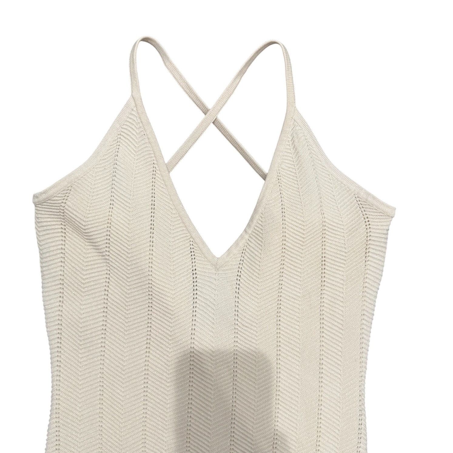Ronny Kobo Ronny Kobo X RTR Crochet Knit Dress in White, Size M Size M / US 6-8 / IT 42-44 - 5 Thumbnail