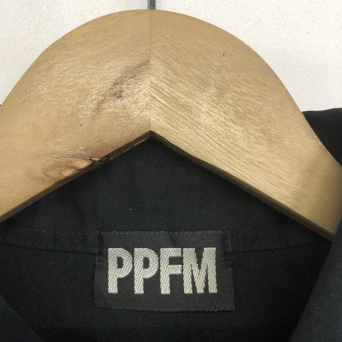 Japanese Brand × PPFM PPFM All Black Minimalist Button Collar Shirt Size US S / EU 44-46 / 1 - 9 Thumbnail