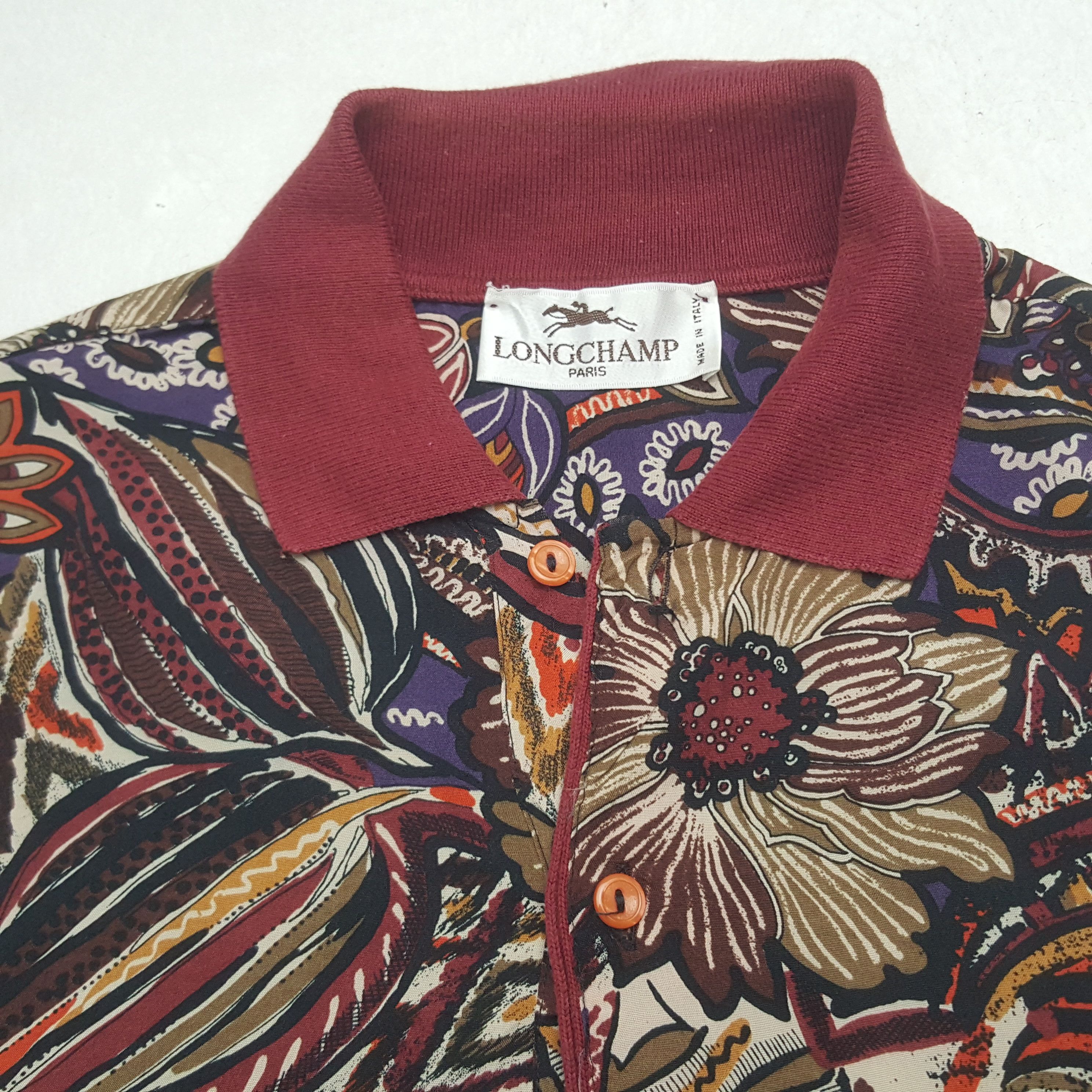 Longchamp Vintage Long Champ Short Sleeve Polos Sweatshirt Size US L / EU 52-54 / 3 - 4 Thumbnail