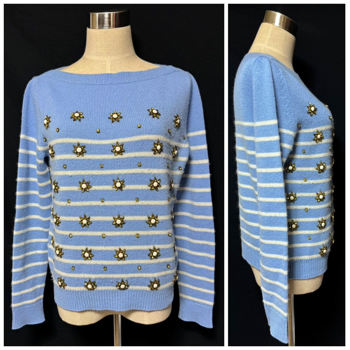 Gucci Gucci star decoration border cashmere sweater XS Size XS / US 0-2 / IT 36-38 - 10 Thumbnail