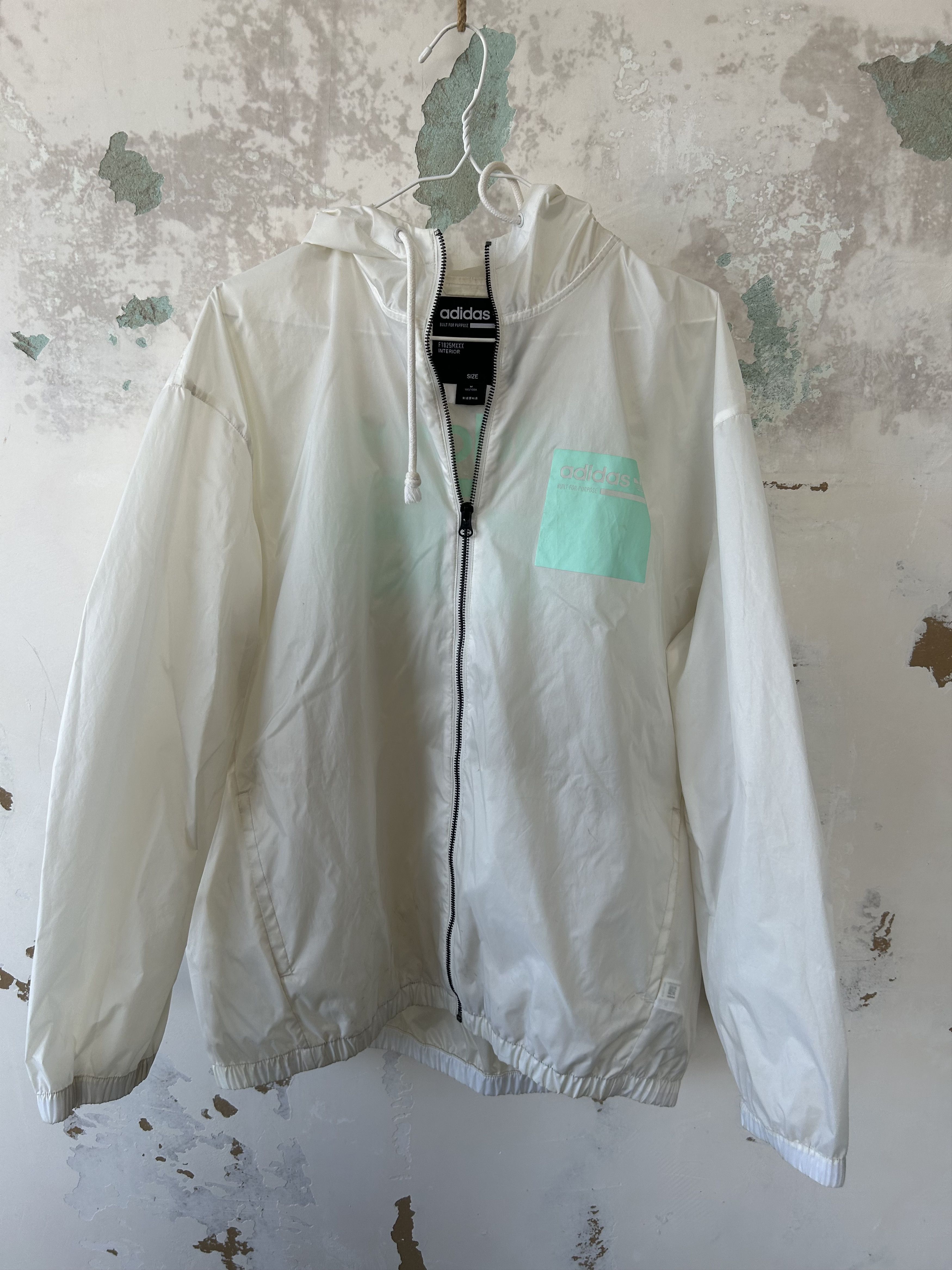 Adidas Adidas Jacket Track Jacket White Lightweight Size US M / EU 48-50 / 2 - 1 Thumbnail