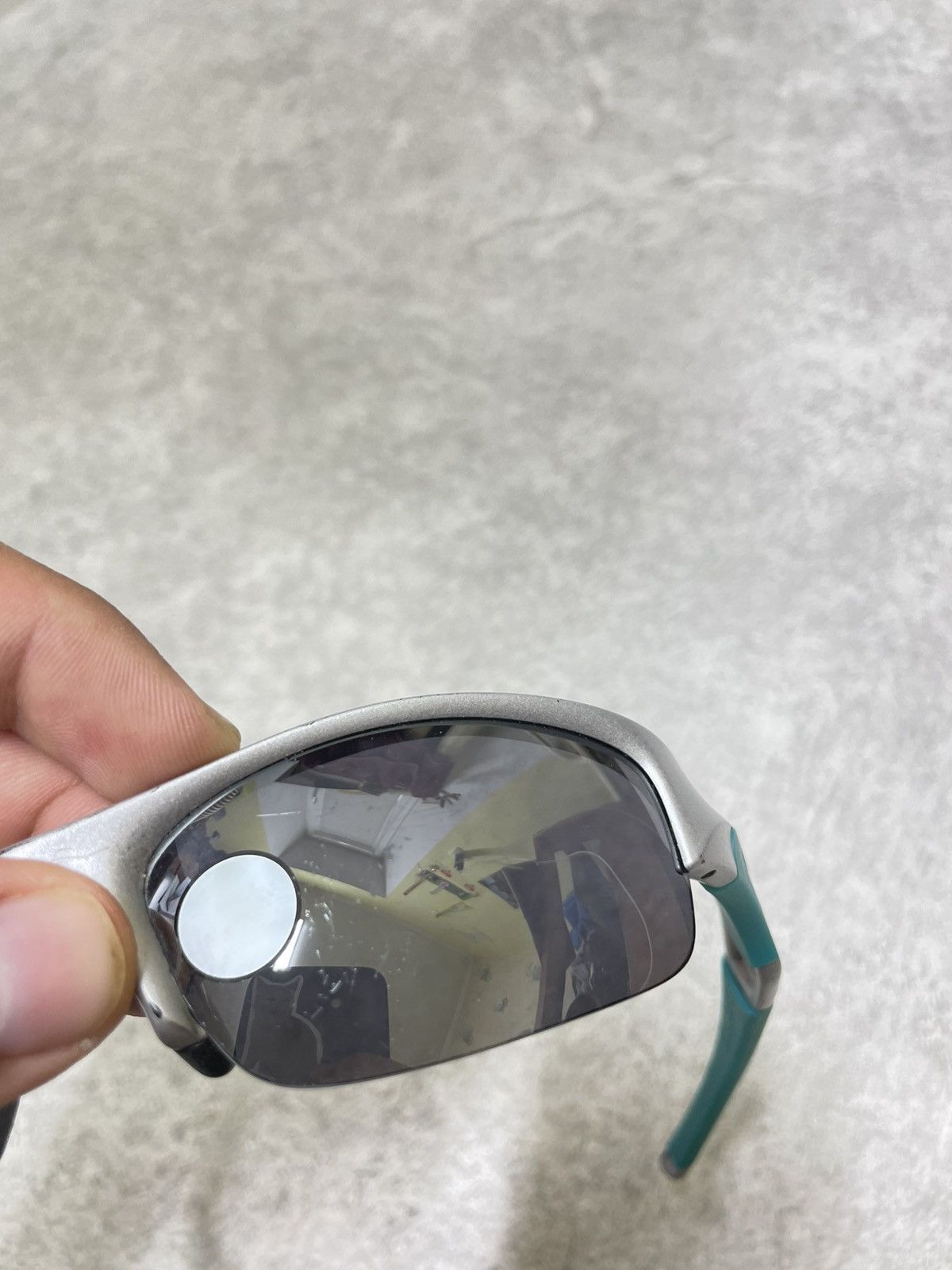 Oakley Iconic Oakley Shield Shades In Striking Turquoise — Bold Y2K Size ONE SIZE - 9 Thumbnail