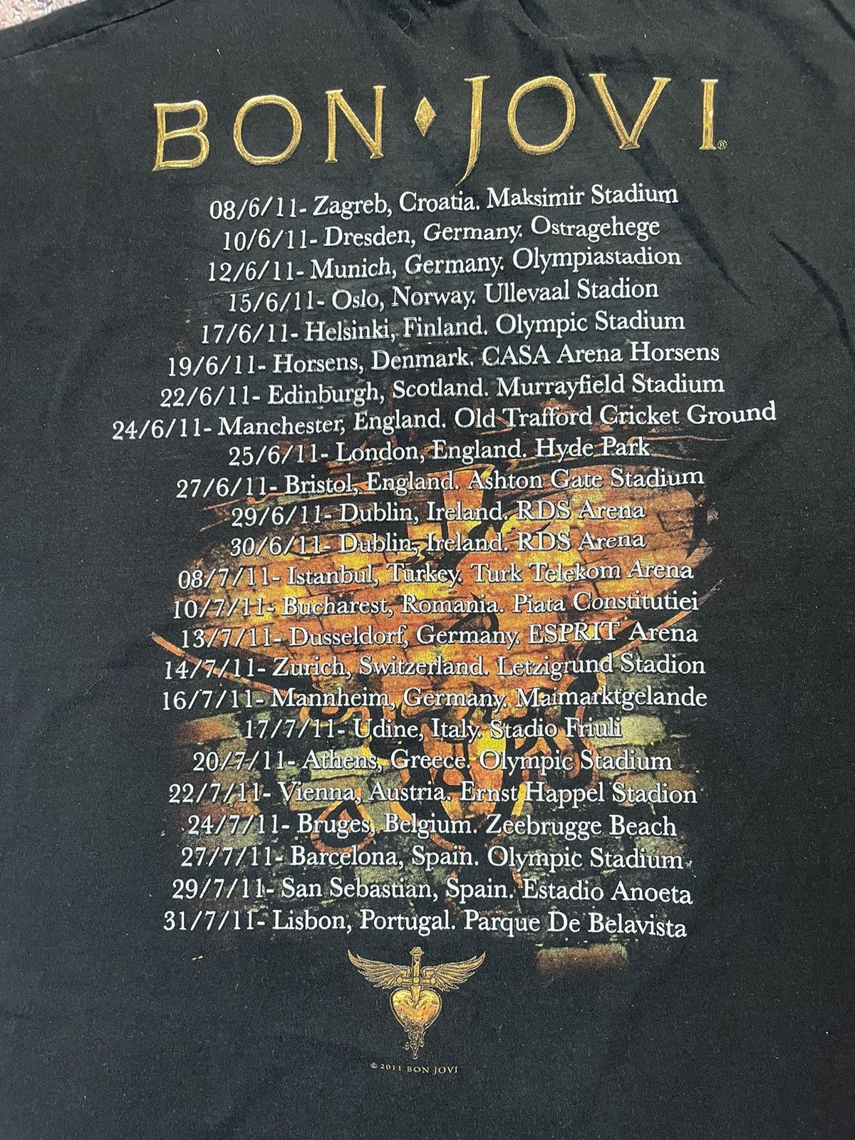 Other Bon Jovi Shirt Band Tee Circle Tour 2011 Concert Graphic Tee Size US XL / EU 56 / 4 - 7 Thumbnail
