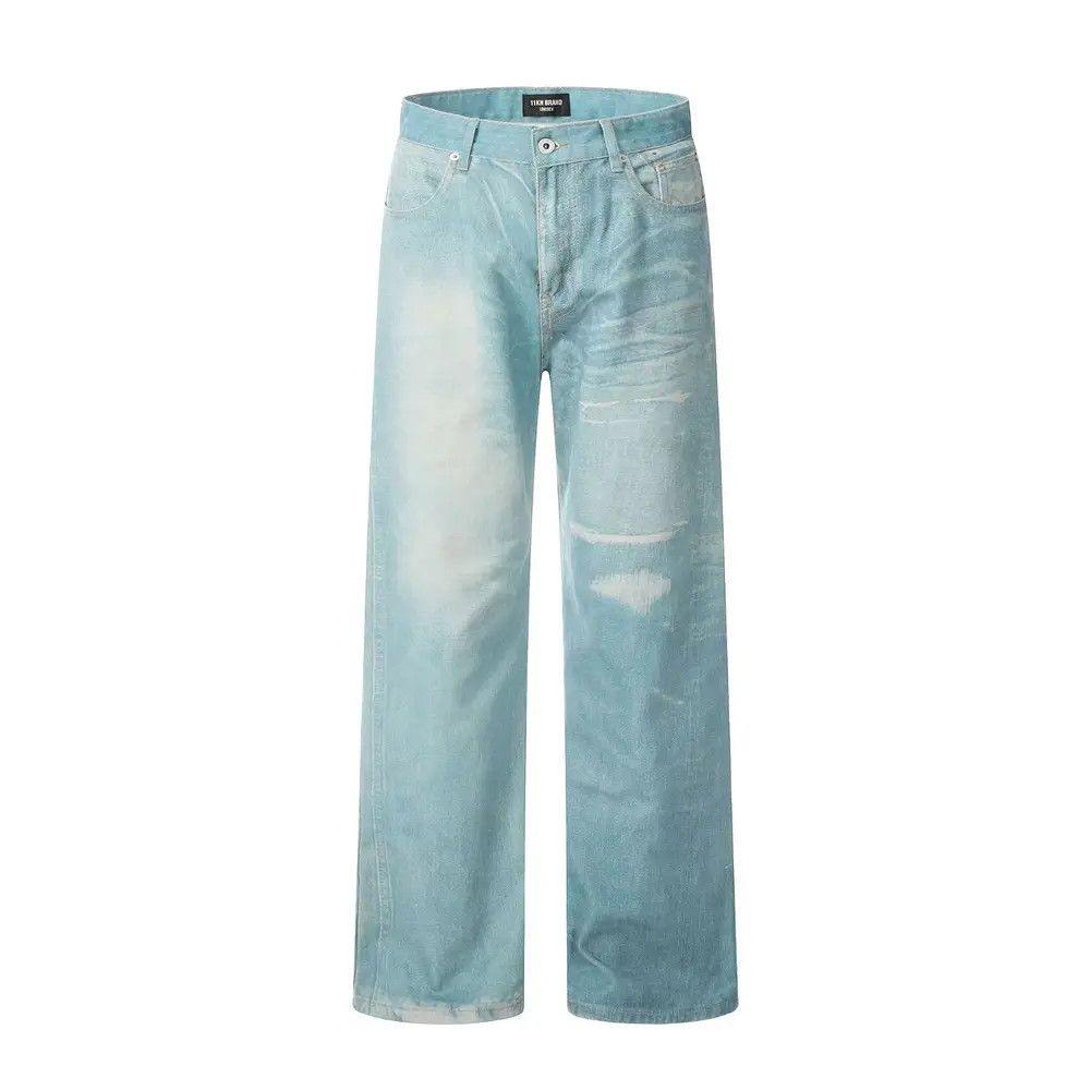 Japanese Brand × Jean Classic light blue vintage jeans Size US 33 - 4 Thumbnail
