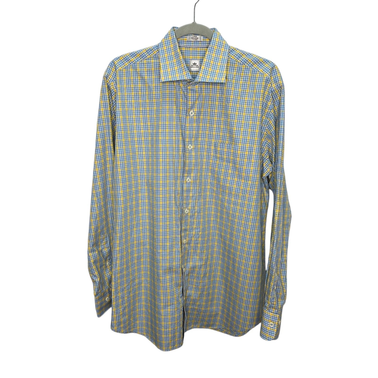 Peter Millar Peter Millar Button Front Plaid Long Sleeve Shirt Size L Size US L / EU 52-54 / 3 - 1 Thumbnail
