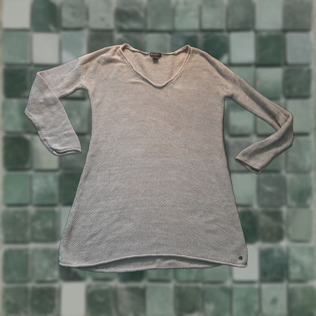 Eddie Bauer Eddie Bauer Blouse Shirt Womens XS Beige Cotton Long Sleeve Knit Shirt Top Casual Workwear Travel Regular Fit Size XS / US 0-2 / IT 36-38 - 1 Thumbnail