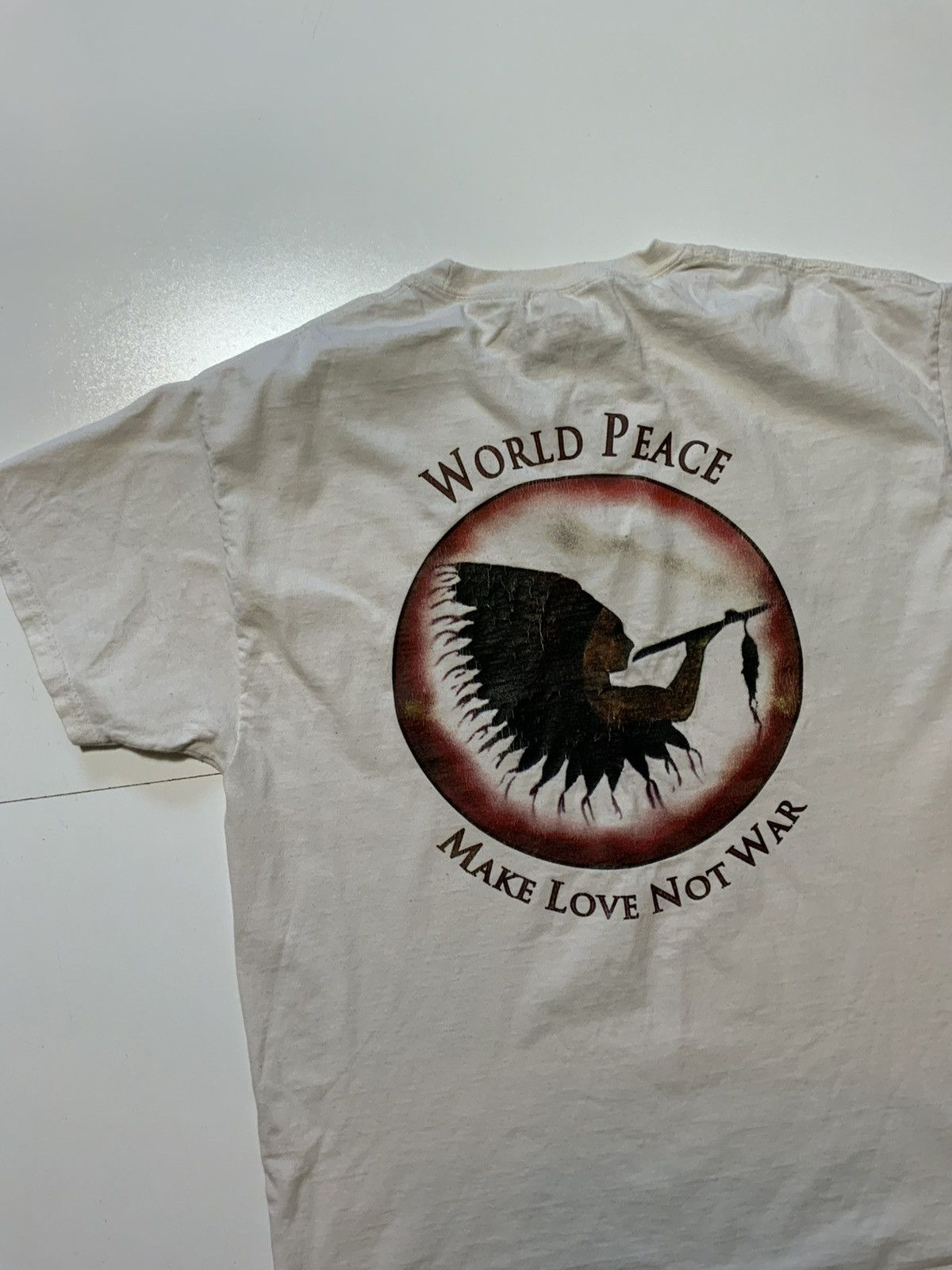 Other Legends Native American World Make Love Not War T-Shirt Size US L / EU 52-54 / 3 - 5 Thumbnail