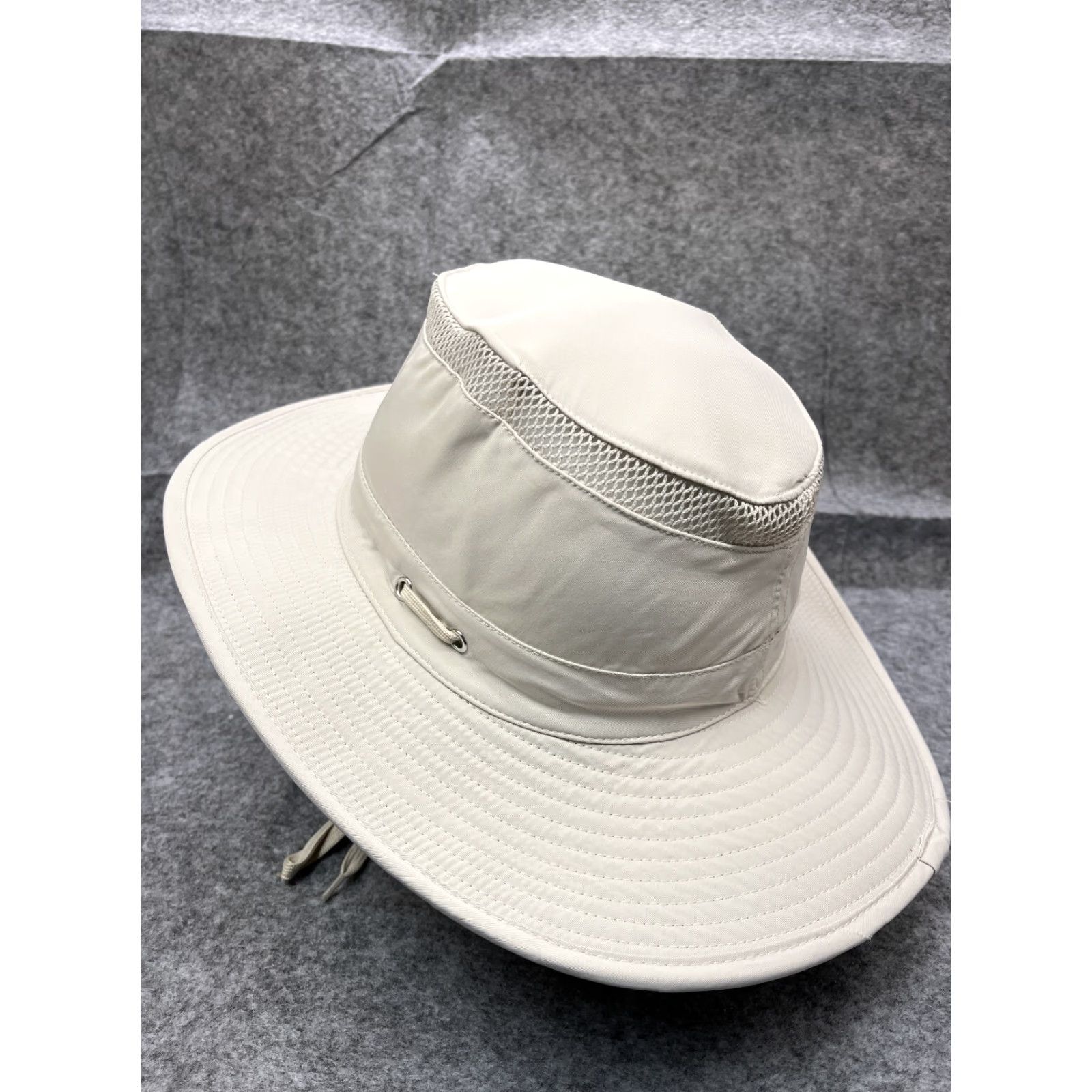 Vintage VINTAGE Inifity Headwear Unisex Adult Bucket Hat M White Nylon Outdoor Summer Casual Size ONE SIZE - 5 Thumbnail