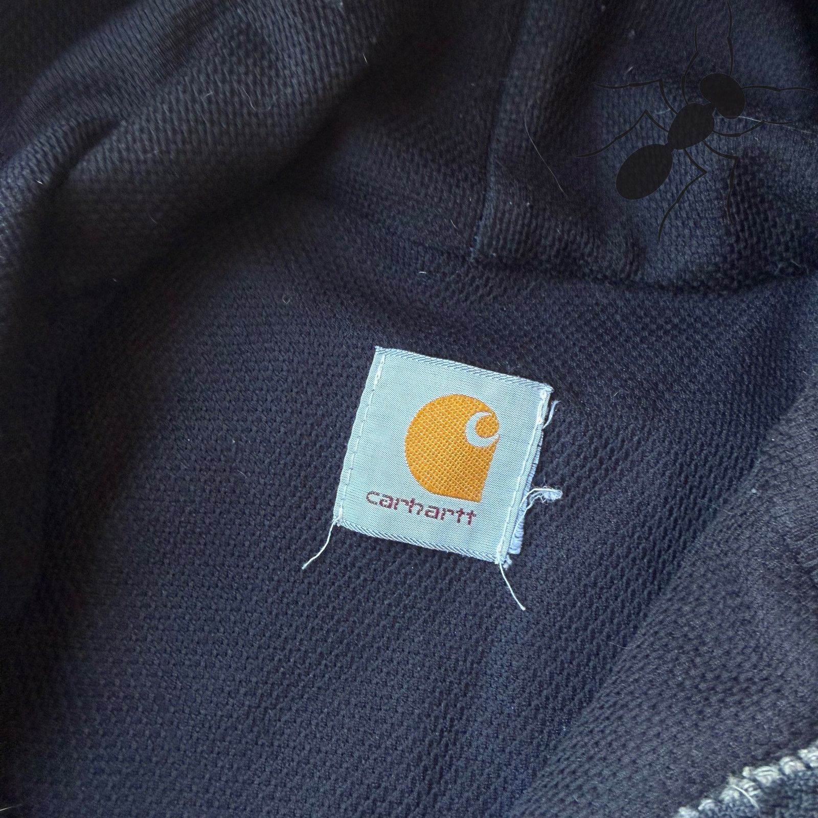Carhartt × Vintage Vintage Carhartt black hooded work wear jacket Size US L / EU 52-54 / 3 - 5 Thumbnail