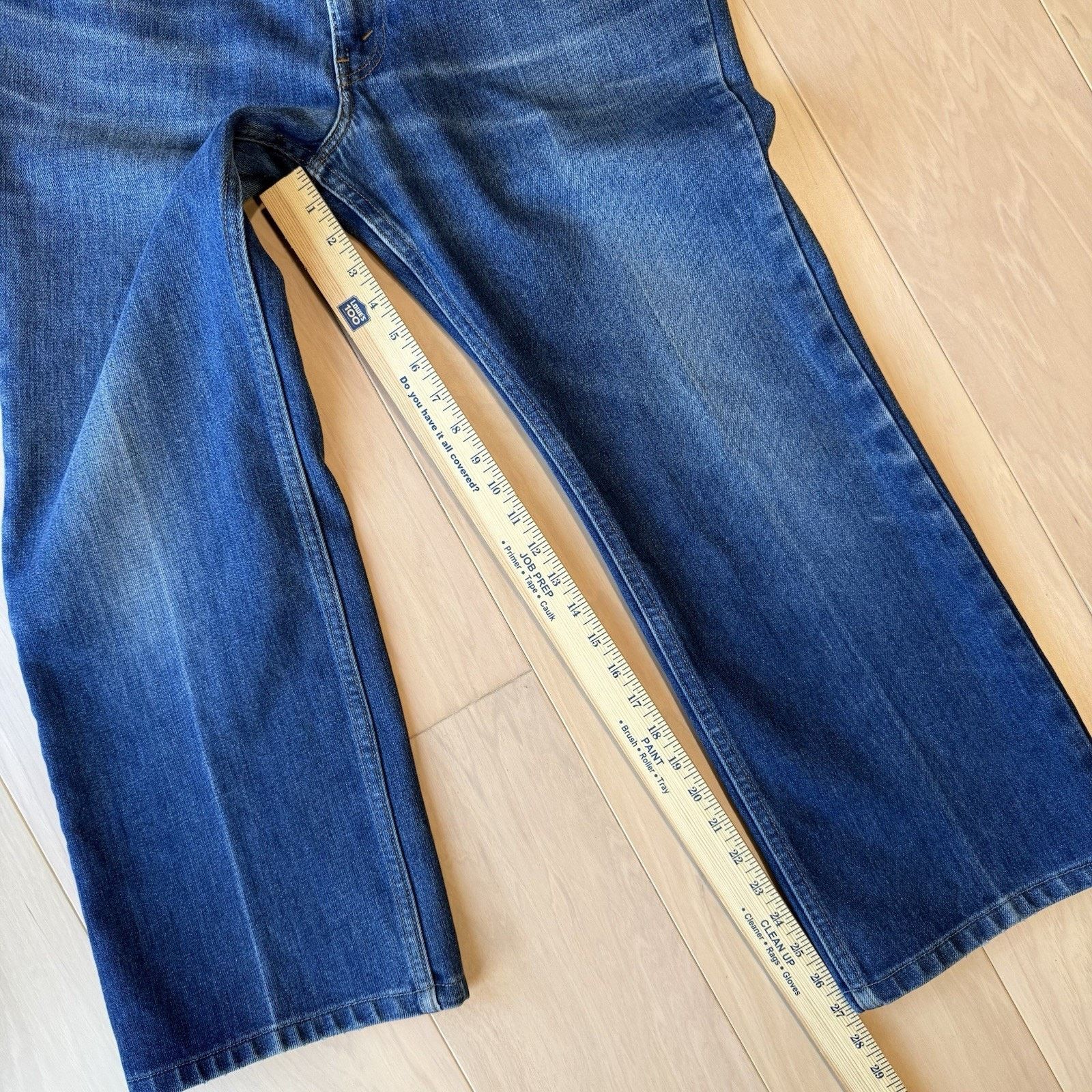 Levi's Vintage Levis Orange Tab Lined Jeans 34 Blue 80s Boot Cut Size US 34 / EU 50 - 7 Thumbnail