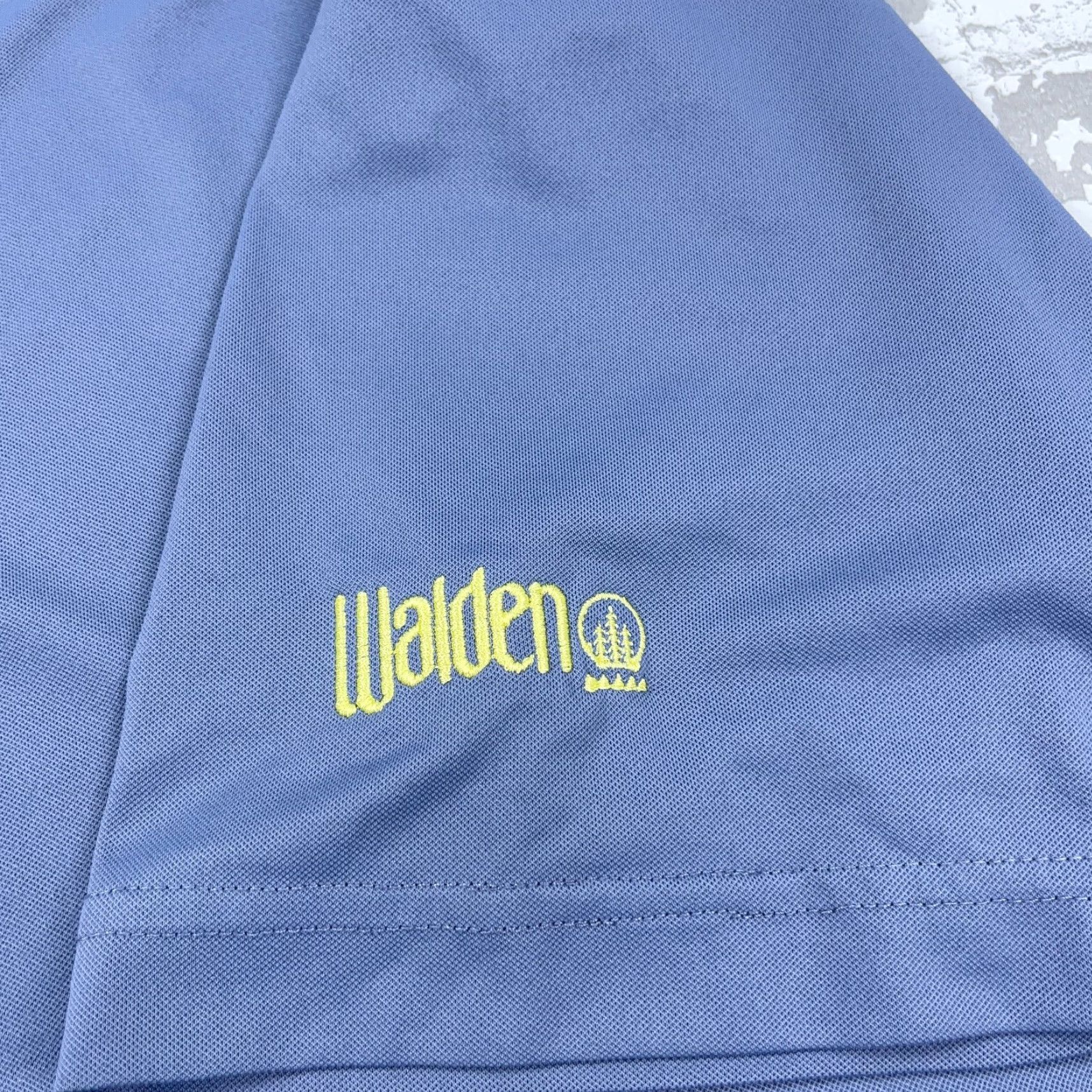 Footjoy FootJoy Polo Shirt Men XL Blue Yellow Performance Golf Club Pocket Walden Adult Size US XL / EU 56 / 4 - 4 Thumbnail