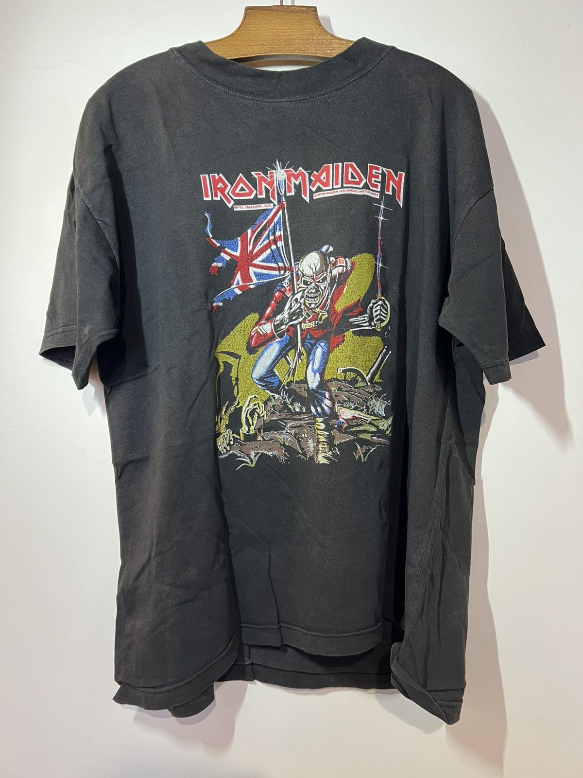 Band Tees Vintage early 80s Iron Maiden the trooper shirt Size US L / EU 52-54 / 3 - 1 Thumbnail