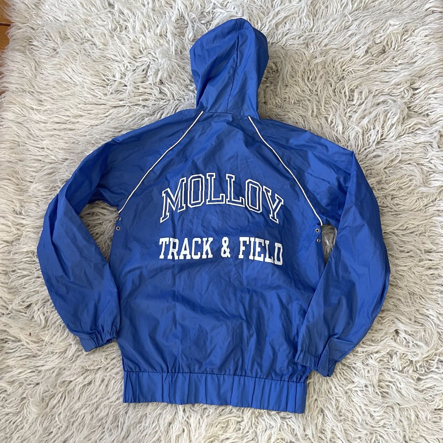 Champion VINTAGE Champion Windbreaker Jacket Mens S Blue 90s Track & Field Molloy Size US S / EU 44-46 / 1 - 3 Thumbnail