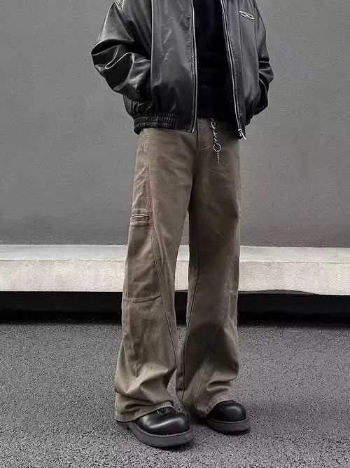 Sachiko x Aki Vintage Maillard Brown Cargo Bootcut Jeans