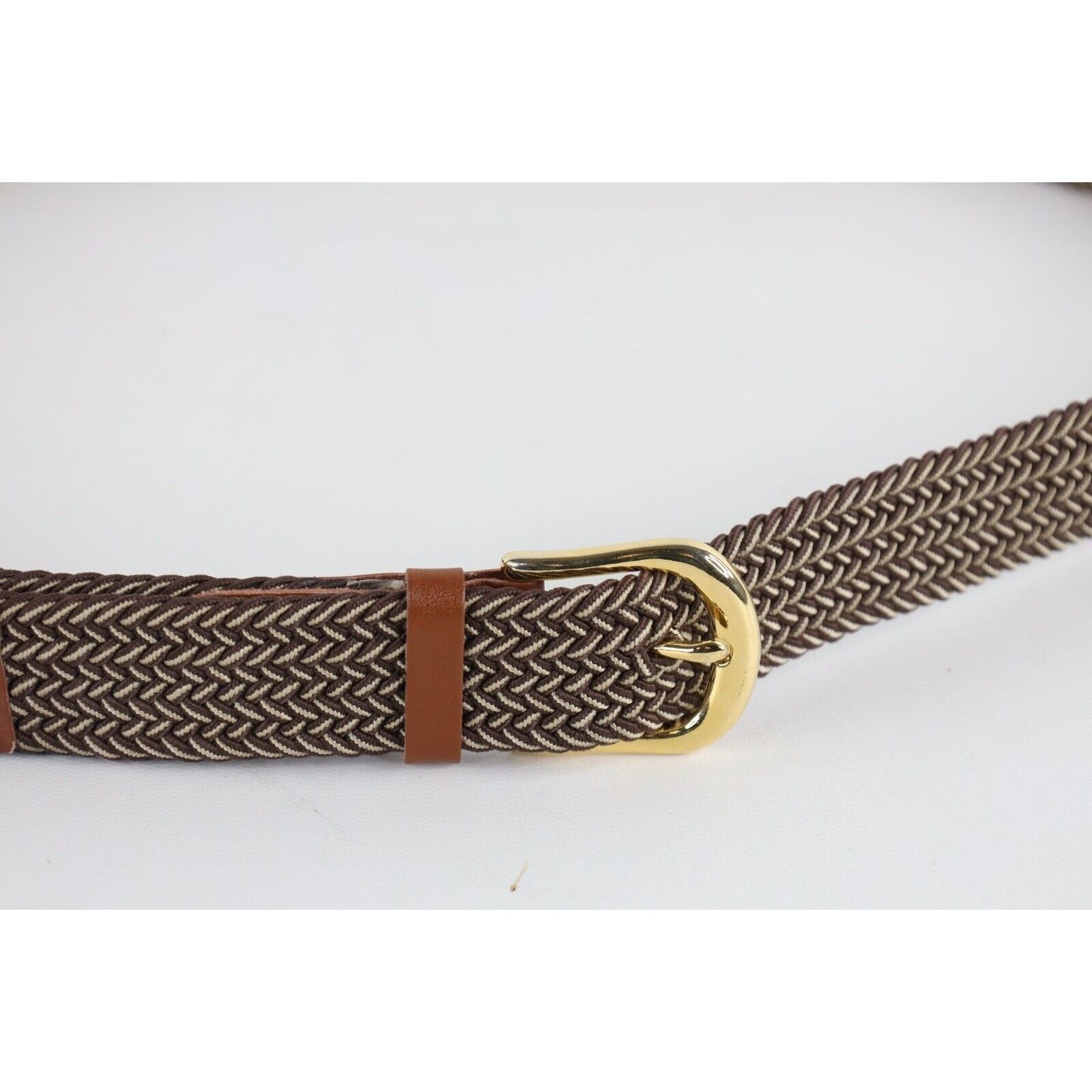 Vintage Deadstock Vintage 90s Streetwear Braided Stretch Belt Brown Size ONE SIZE - 2 Thumbnail