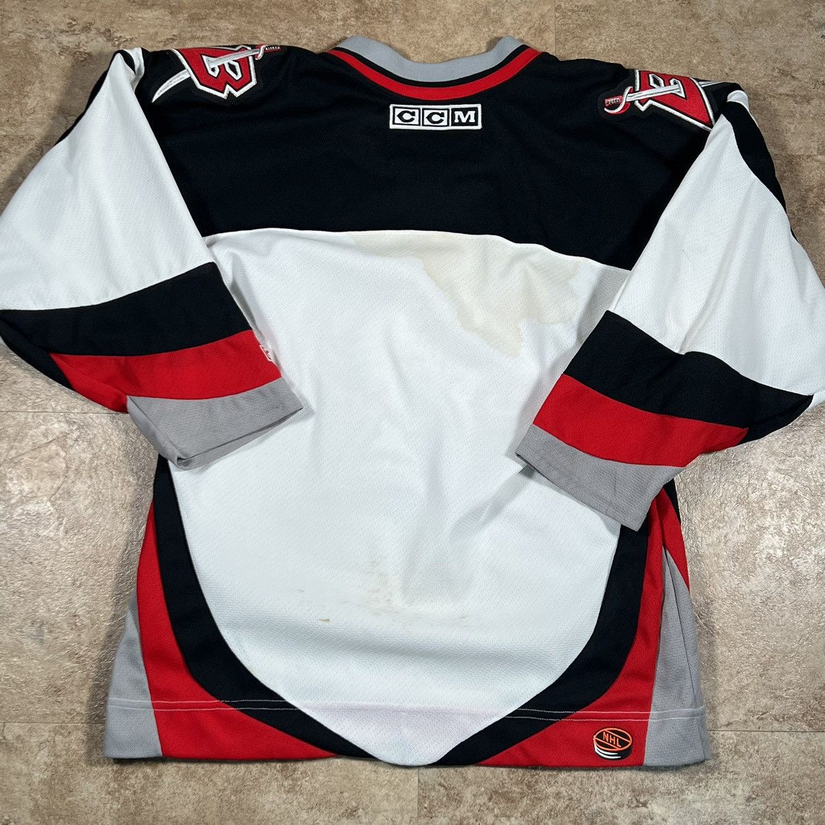 Ccm × Vintage Vintage Buffalo Sabres CCM Black Goat Head Jersey Blank NHL Size US M / EU 48-50 / 2 - 2 Thumbnail