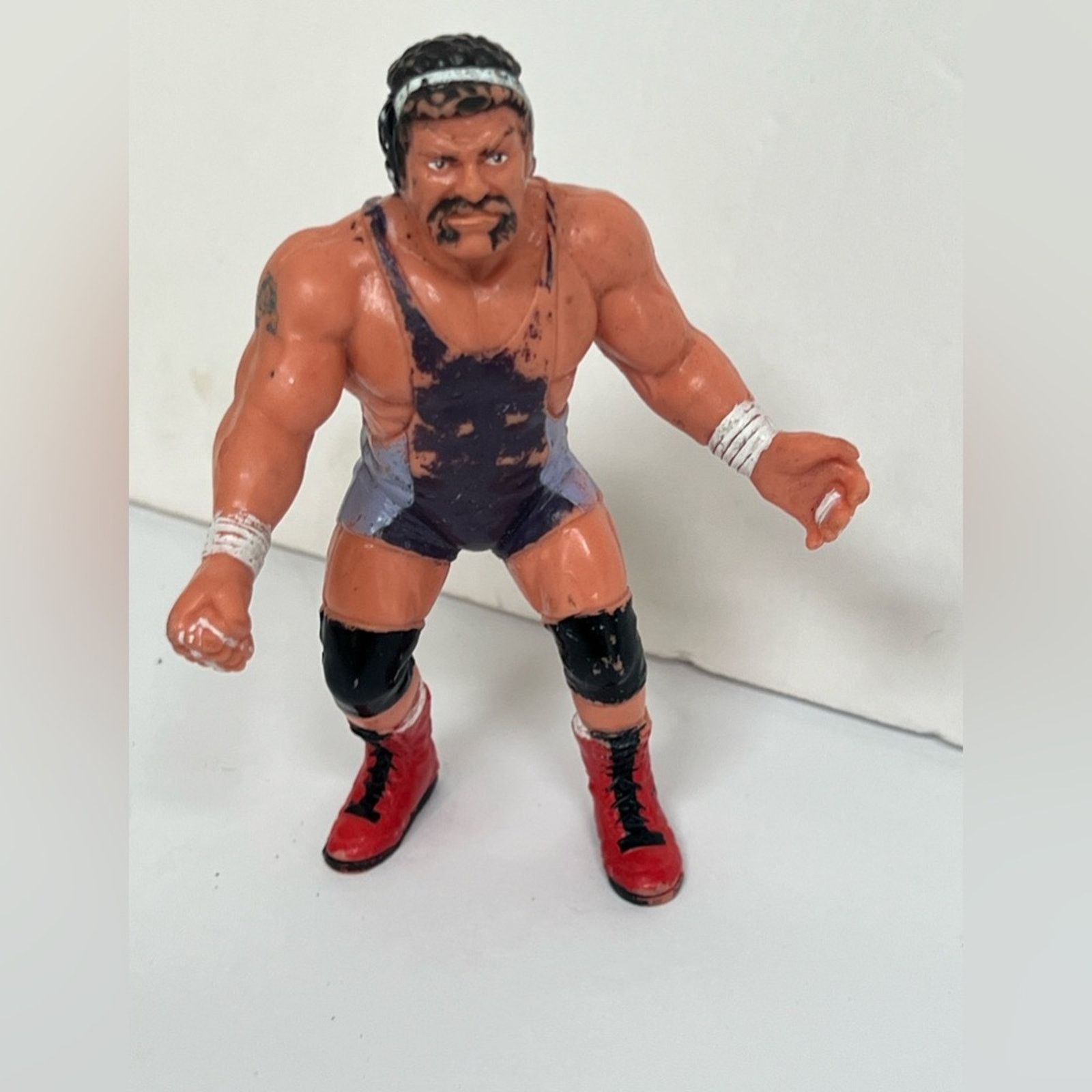 WCW/nWo Vintage 1990 WCW RICK STEINER Galoob Wrestling Figure Loose Size ONE SIZE - 1 Thumbnail