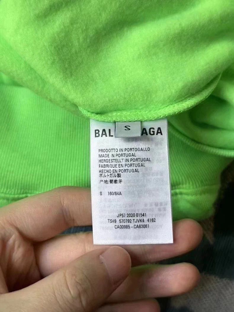 Balenciaga Balenciaga Fluorescent Green Charity Hoodie-2506 Size US S / EU 44-46 / 1 - 4 Thumbnail