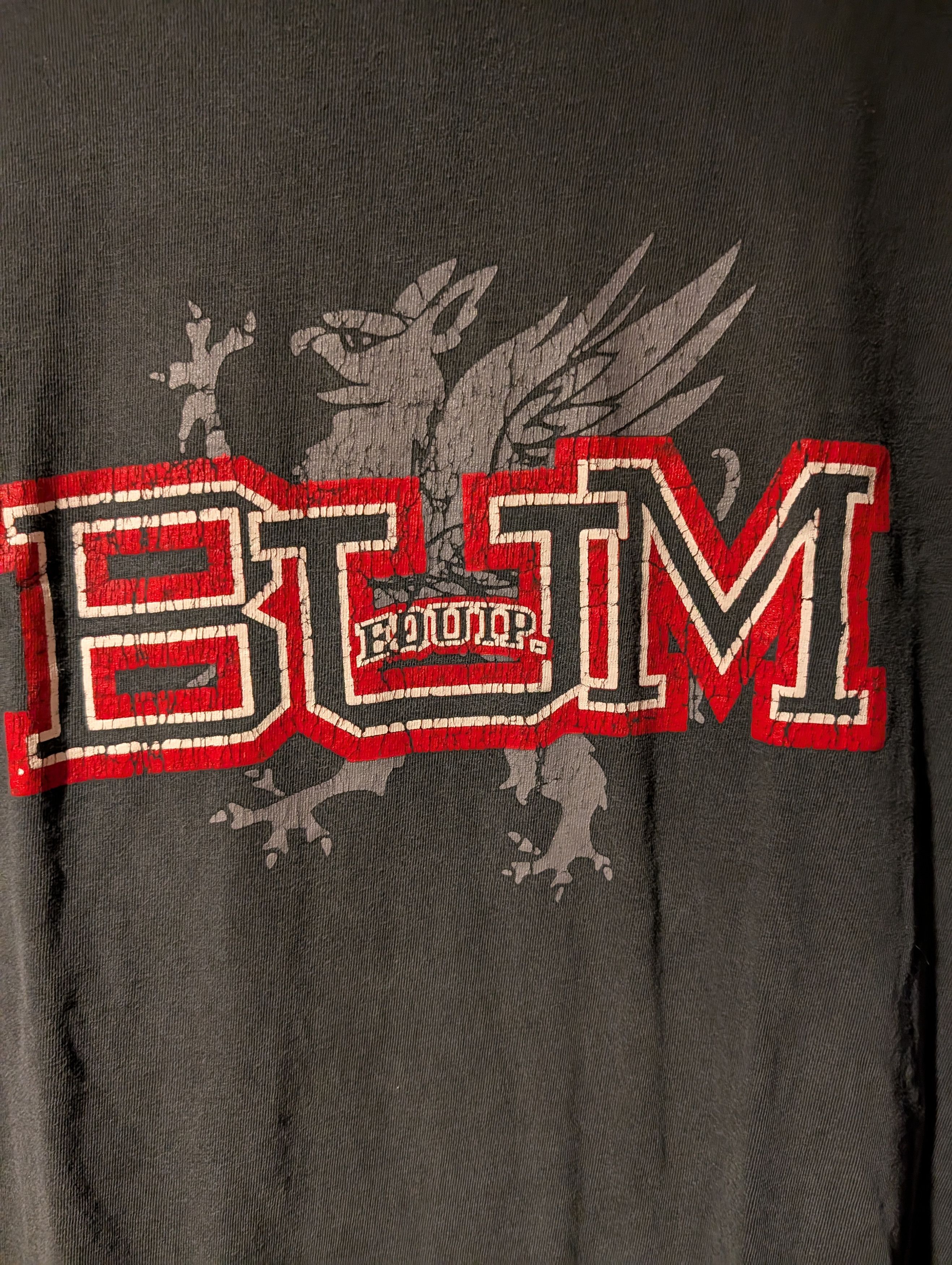 B.U.M Equipment Vintage Y2K B.U.M. Equipment Spell Out Black X-Large T-Shirt Size US XL / EU 56 / 4 - 2 Thumbnail