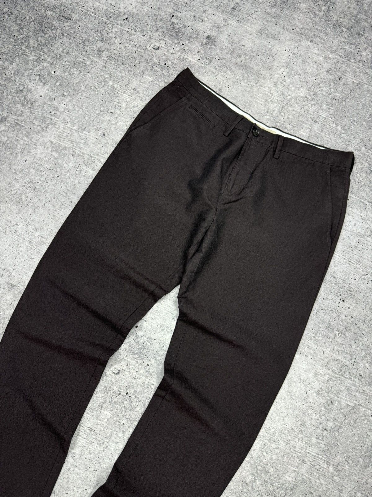 Burberry Vintage Burberry Brit Leather Pocket Tab Suit Pants Trousers Size US 32 / EU 48 - 4 Thumbnail