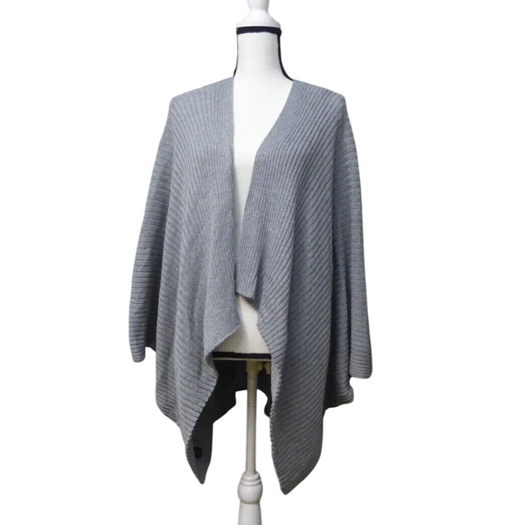 Other Save the Ocean Recycled Knit Kimono, OS, Gray Size ONE SIZE - 4 Thumbnail