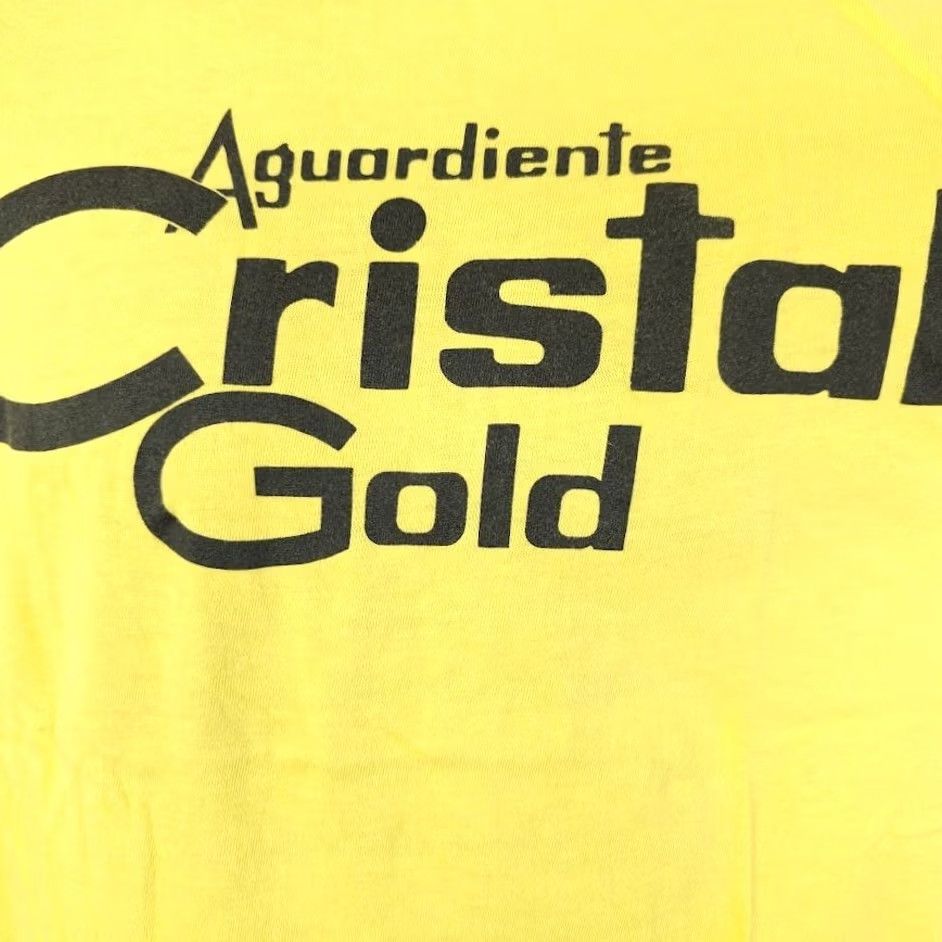 Vintage VINTAGE Cristal Gold T Shirt Mens Size S Yellow 80s Aguardiente Anise Q Tees Shirt Mens Short Sleeve Crew Neck Cotton Solid 80s Theme Mens Size US S / EU 44-46 / 1 - 3 Thumbnail