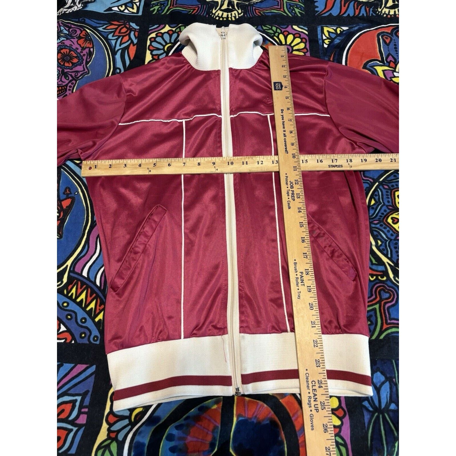 Nike Vintage 80s blue tag nike zip up track suit burgundy Sz S Size US S / EU 44-46 / 1 - 8 Thumbnail