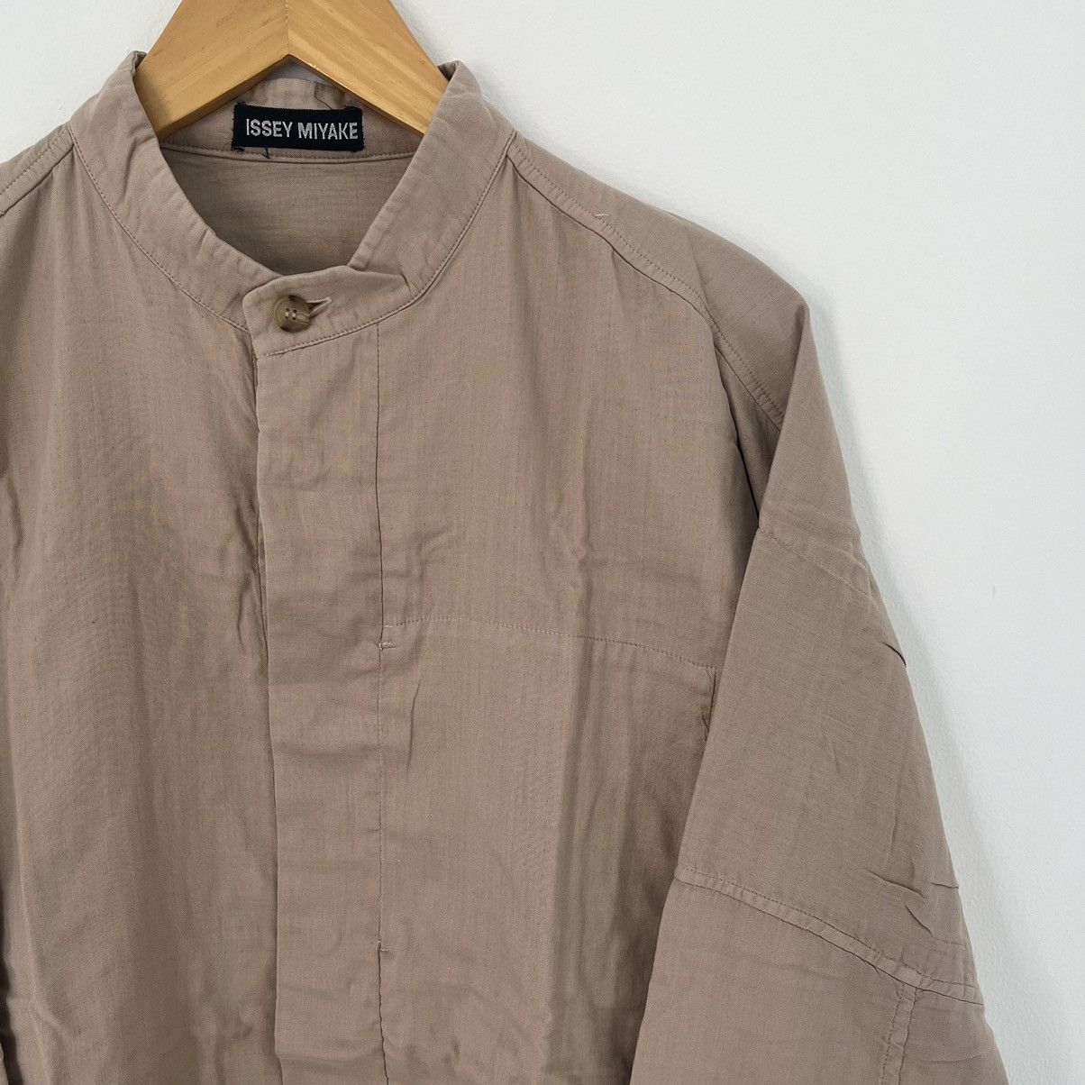 Issey Miyake Issey Miyake Mandarin Collar Shirt Size US XL / EU 56 / 4 - 3 Thumbnail