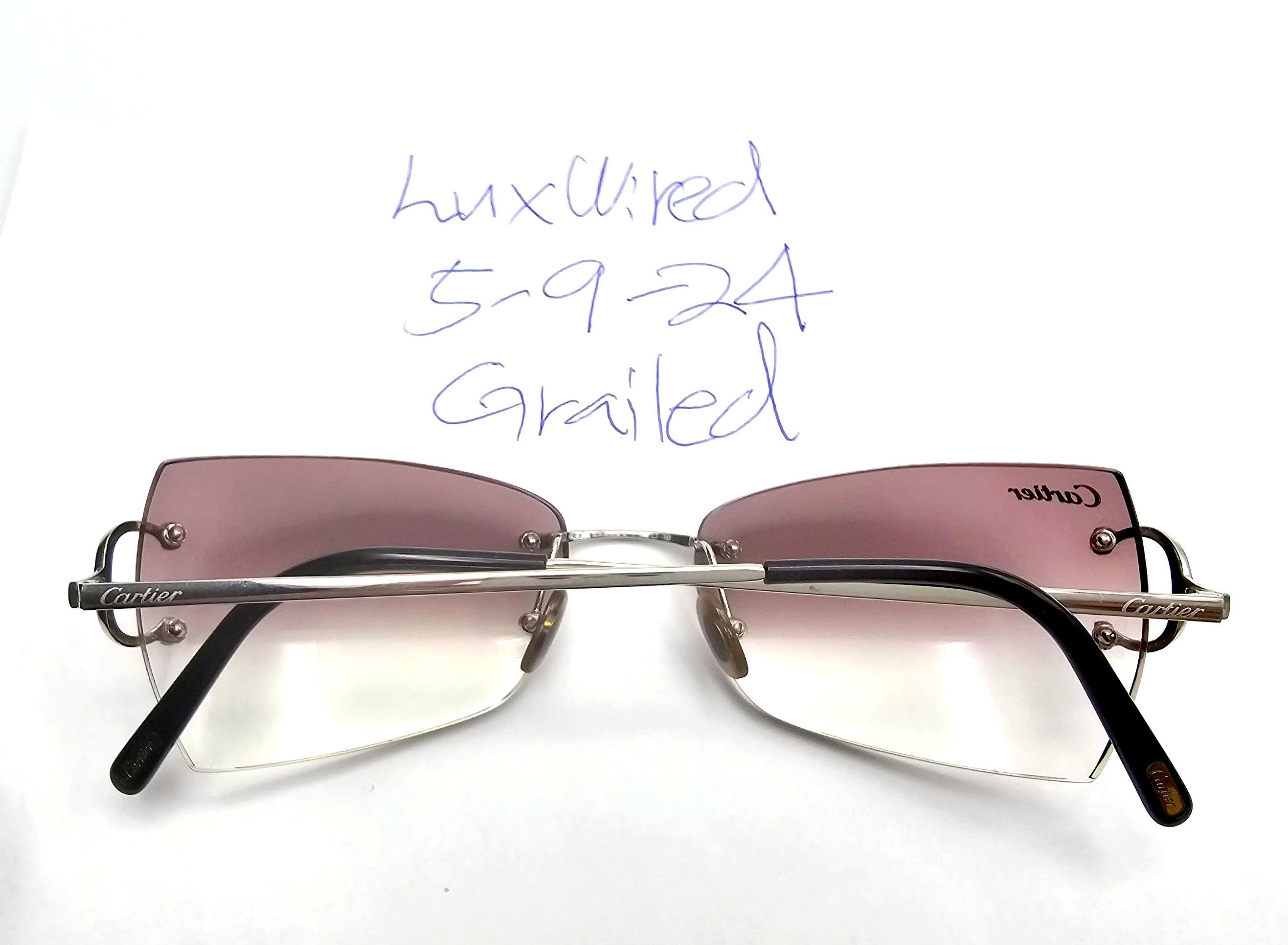 Cartier Cartier Big C Occhiali Silver Sunglasses Size ONE SIZE - 16 Thumbnail