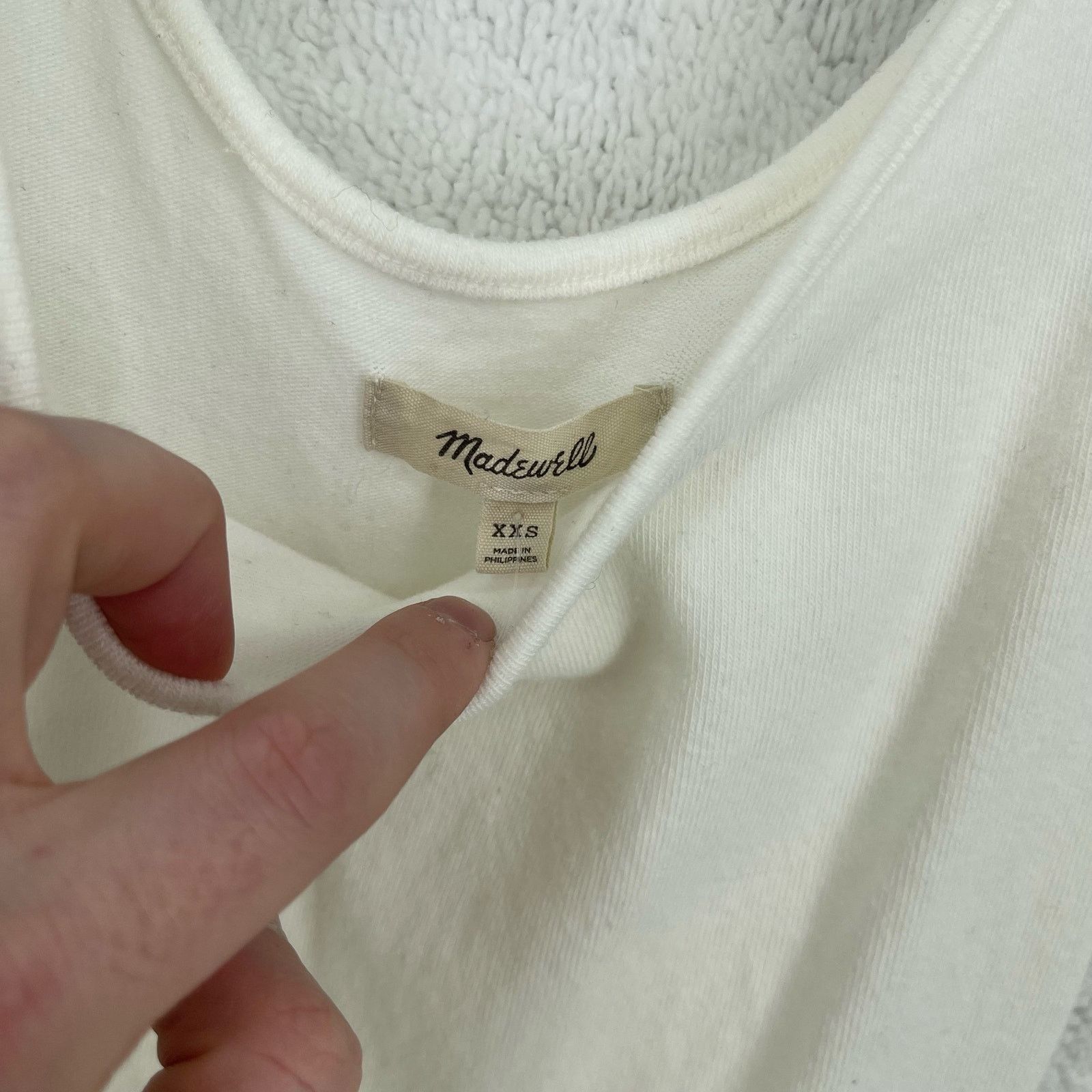 Madewell Madewell Tank Thong Bodysuit White Women's XXS NWT Size XXS / US 00 / IT 34 - 4 Thumbnail