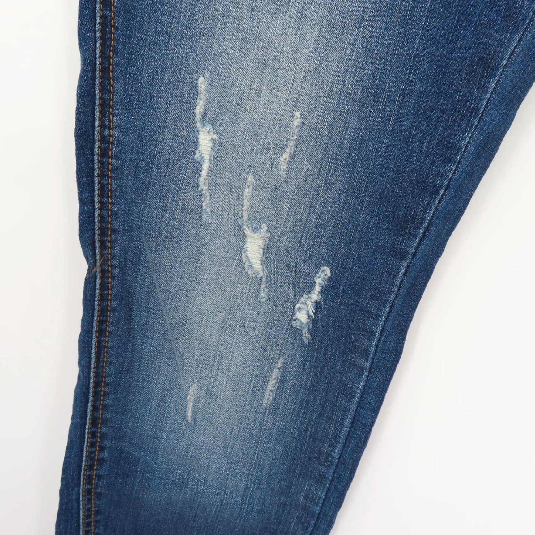 Vintage KanCan Jeans 28 Blue Distressed Denim Skinny 5-Pocket Pockets Twisted Seam Women Modern Casual Pants Size 28" / US 6 / IT 42 - 4 Thumbnail