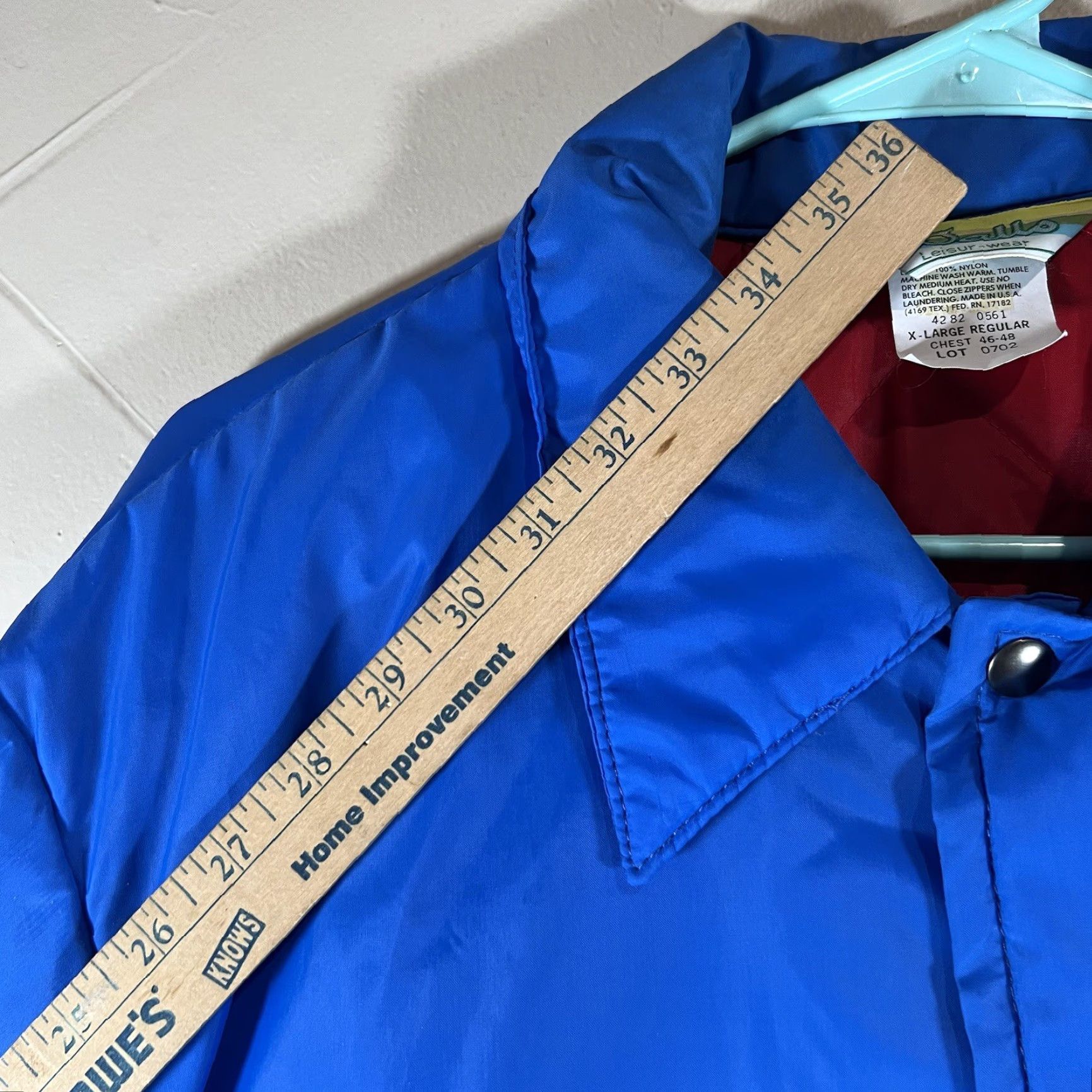 Walls VINTAGE Walls Jacket XL Men Blue 80s Quilted Liner Nylon Overcoat Size US XL / EU 56 / 4 - 5 Thumbnail